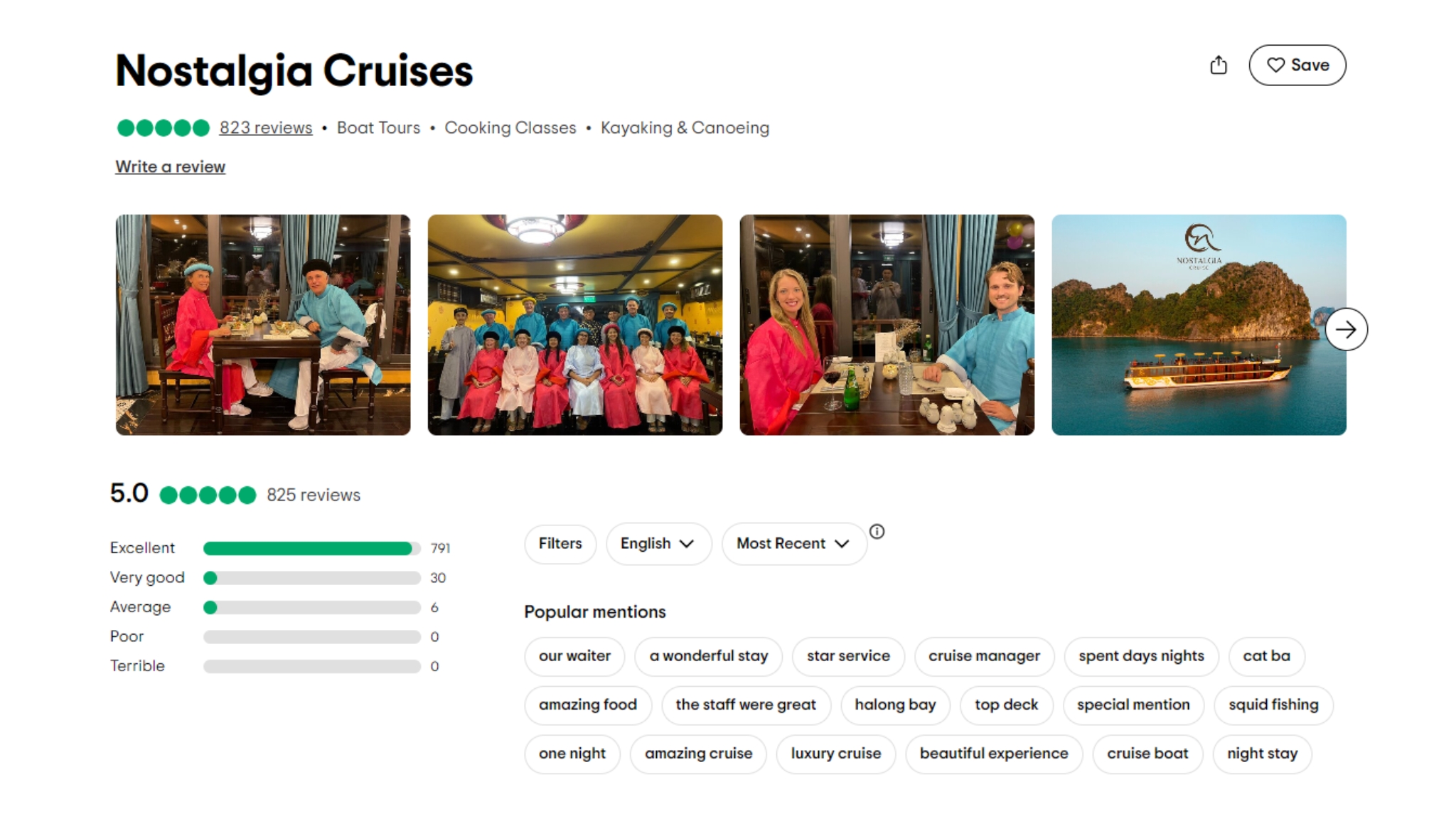 On the other hand, it seems like a few guests who left average reviews are not a fan of Vietnamese cuisine and some felt the itinerary was too rushed and busy