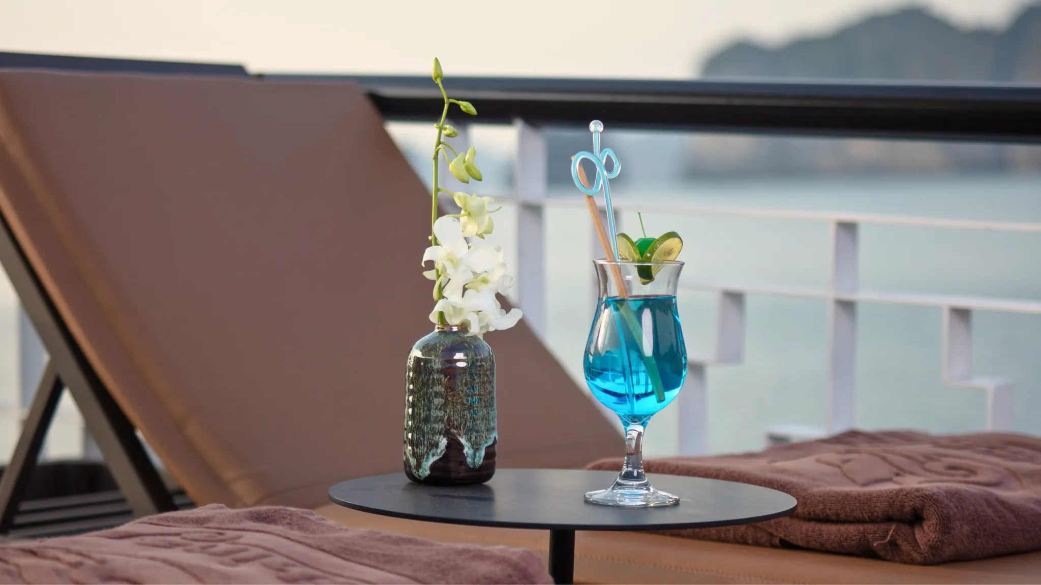Cool Drink At Sunset Party