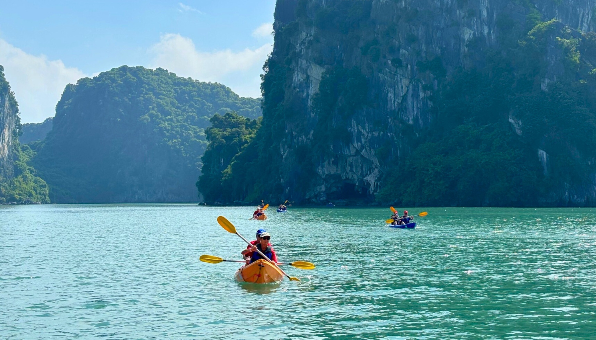 Try kayaking in the bay