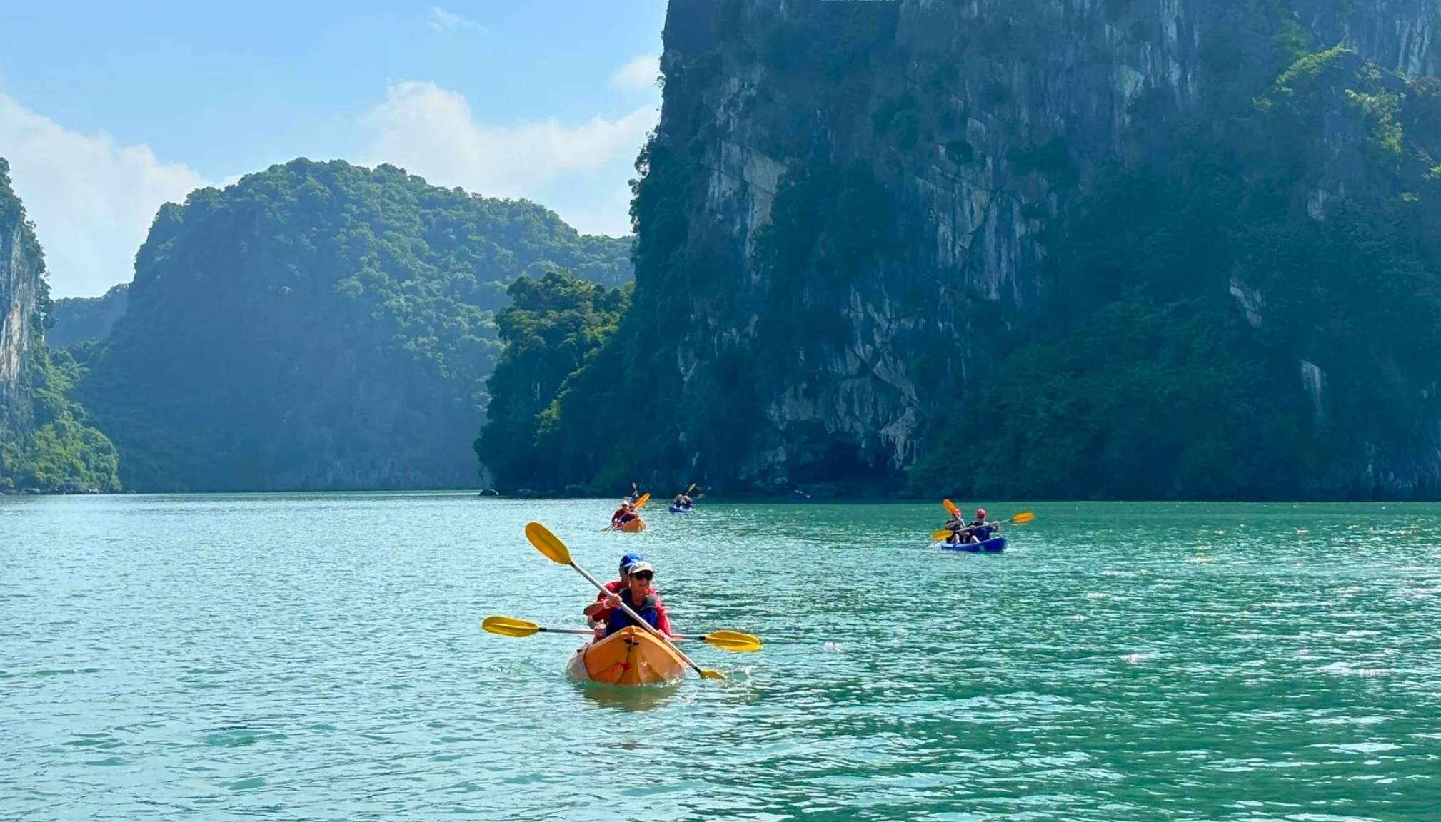 Try kayaking in the bay