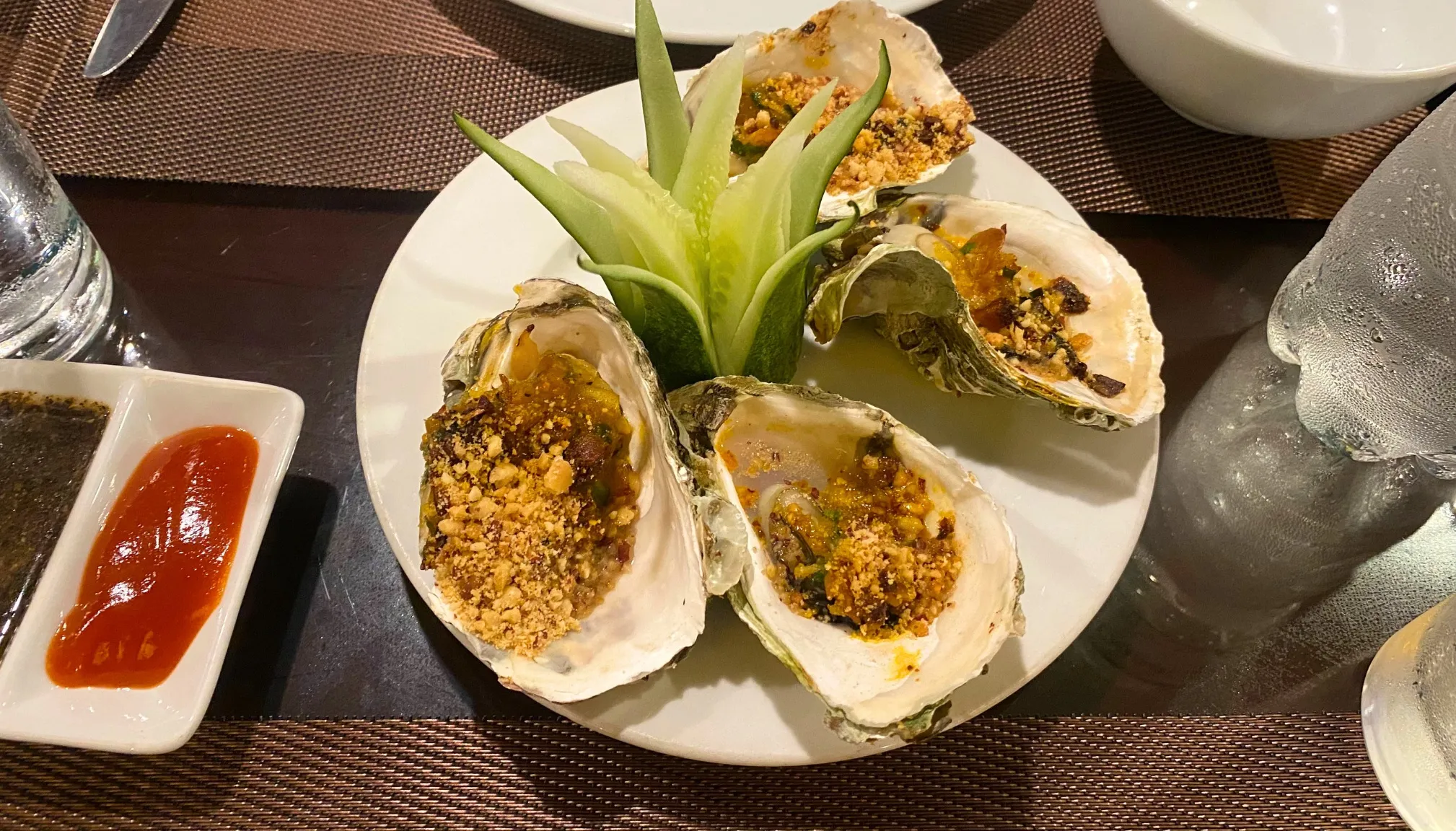 Tasty oyster dish