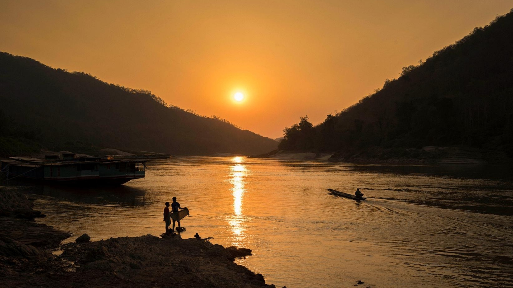 Gorgeous Sunset on the Mekong River