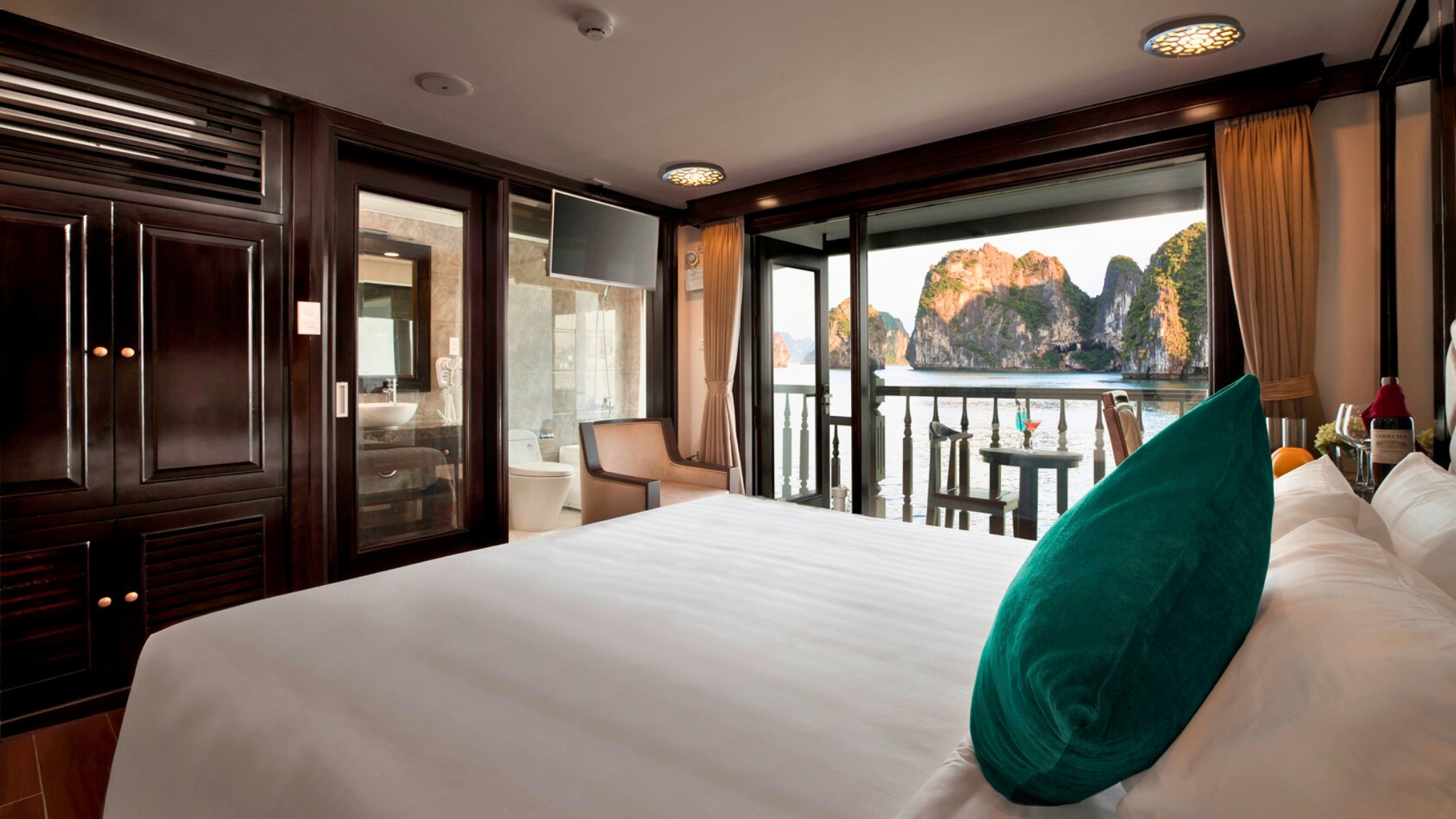 Double Bed With Balcony View