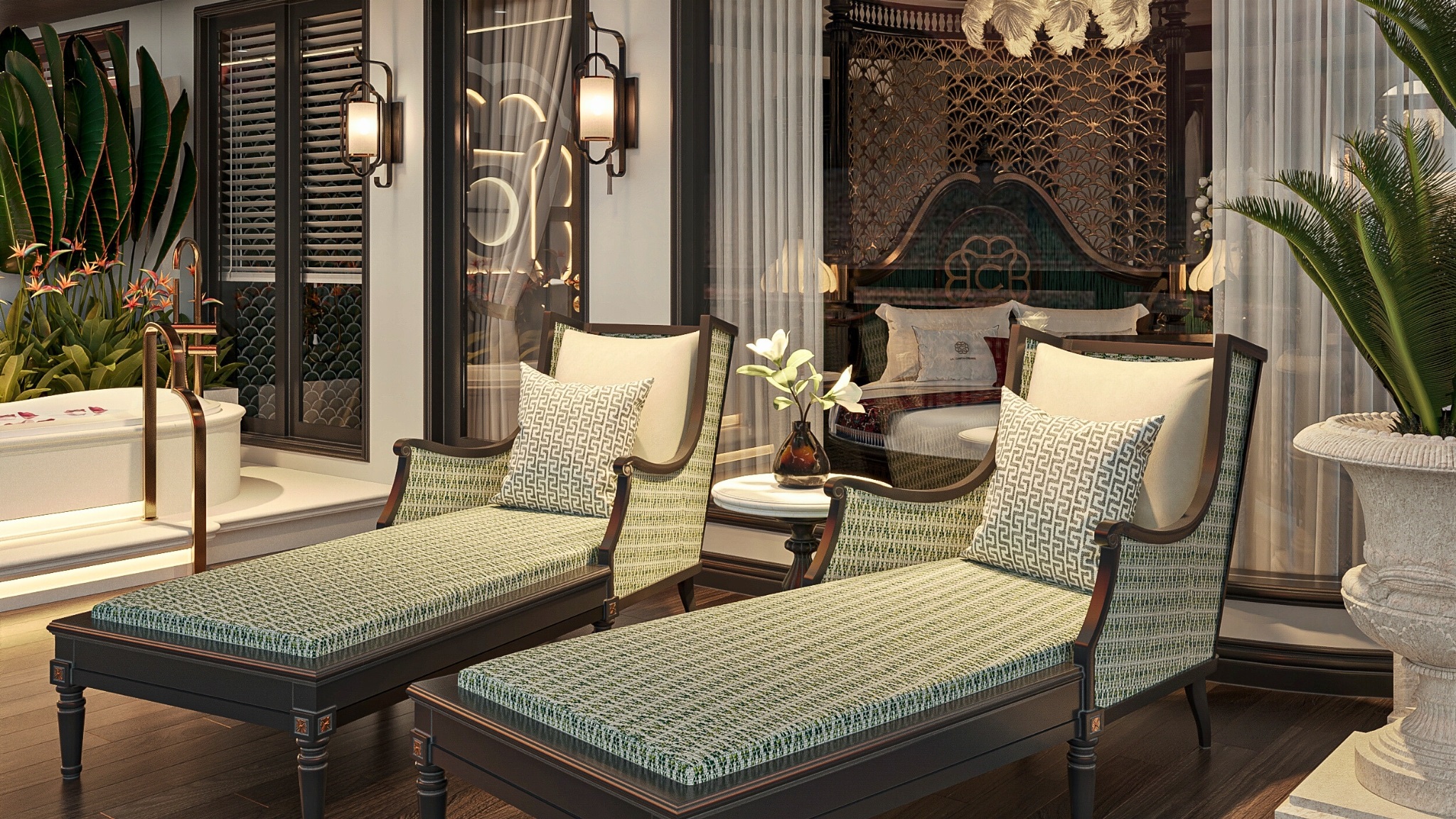 Sun Lounger To Let Your Hair Down