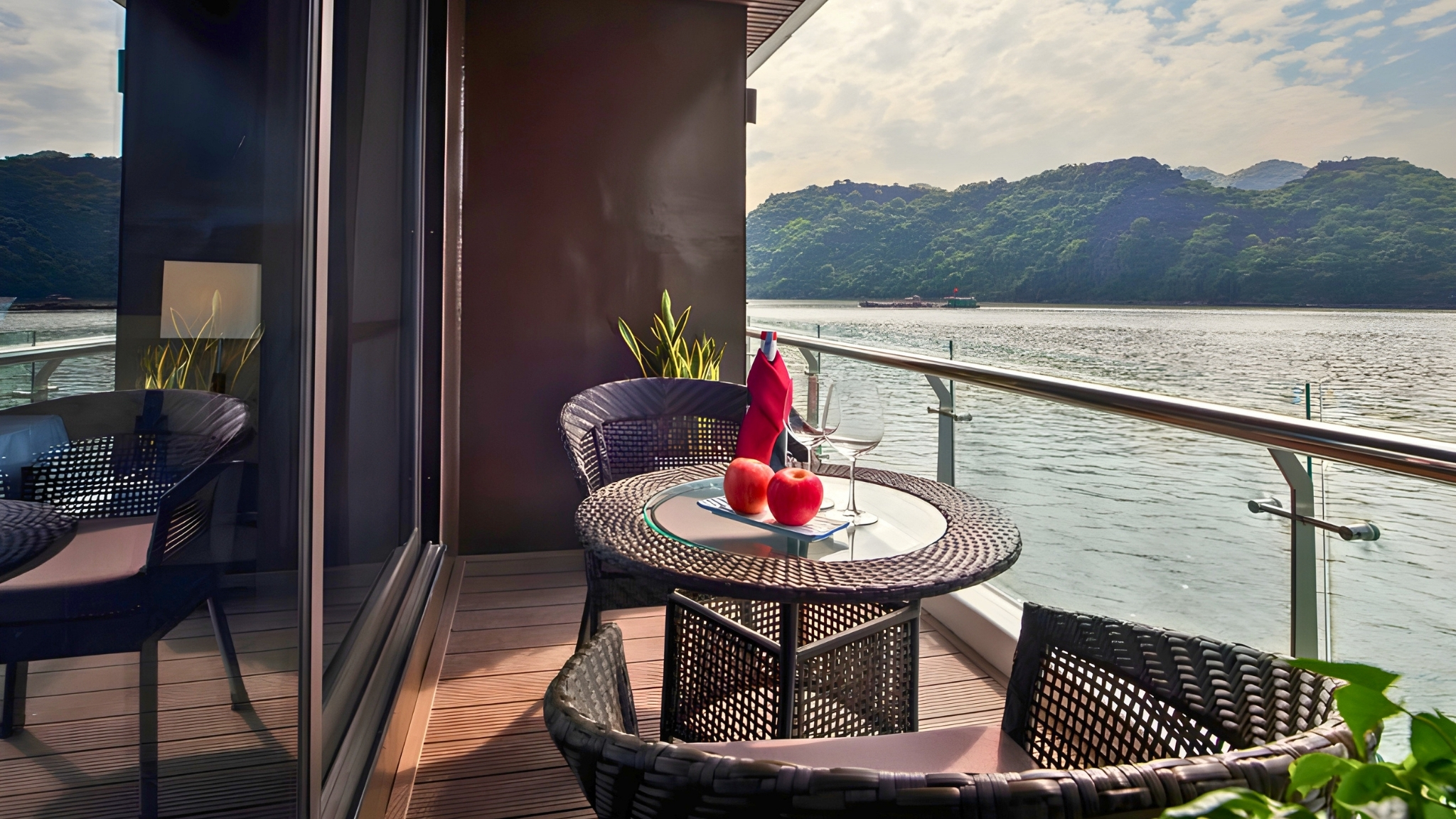 Intimate Balcony With Bay Views
