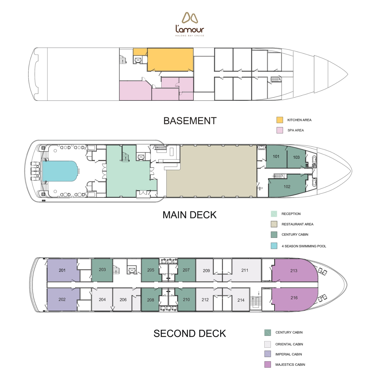 Lamour Cruise Deck Plan 1