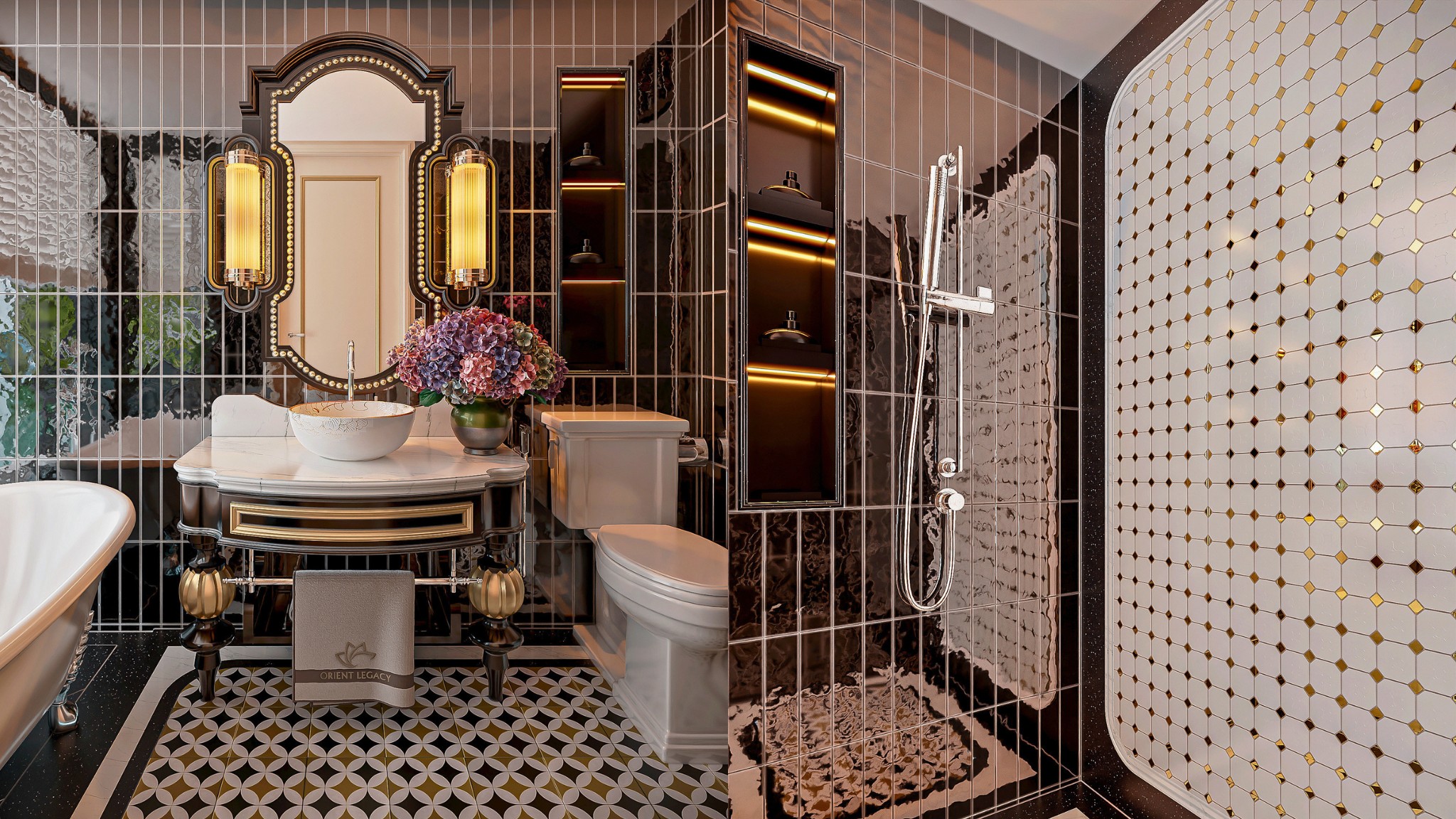 Oceanview Marble Bathroom