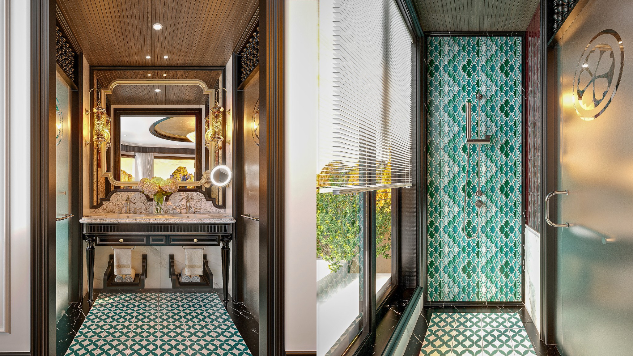 Serene Bath With Seaview
