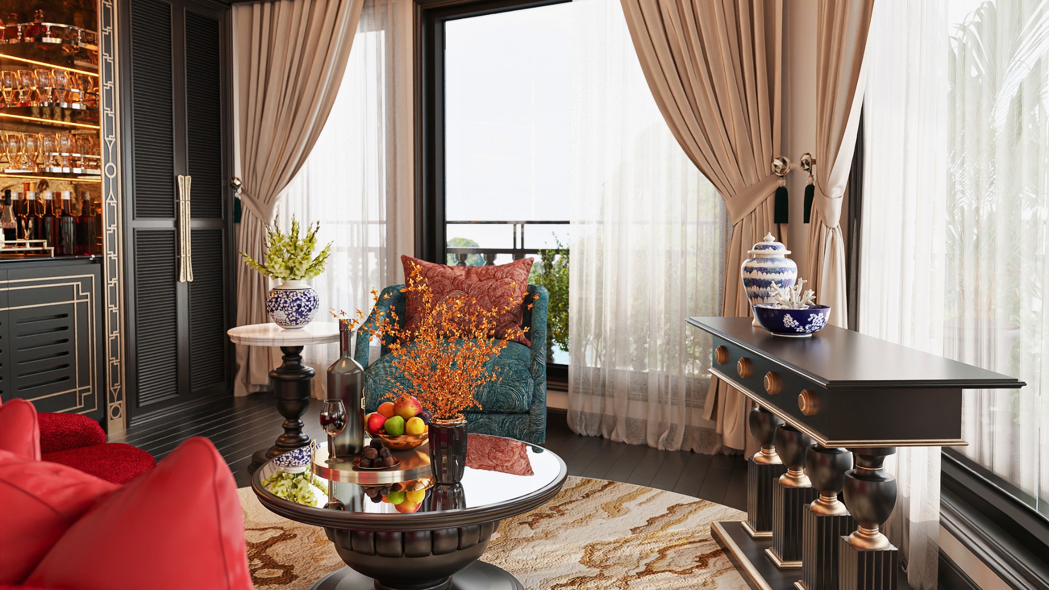 Elegant In Suite Living Room