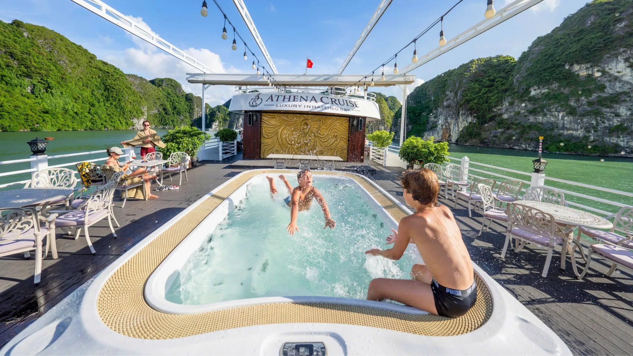 Have fun in the Jacuzzi