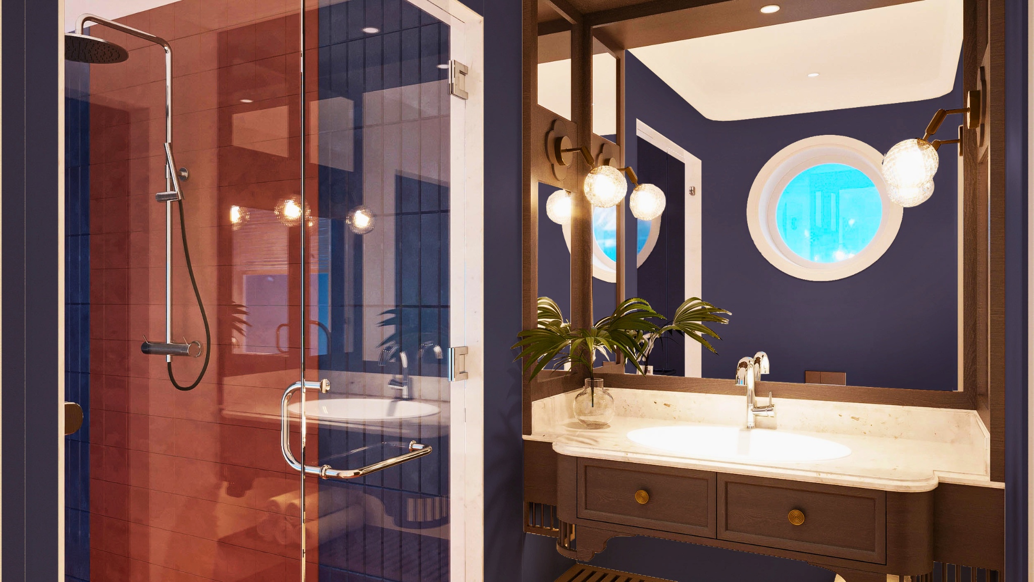 Standing shower