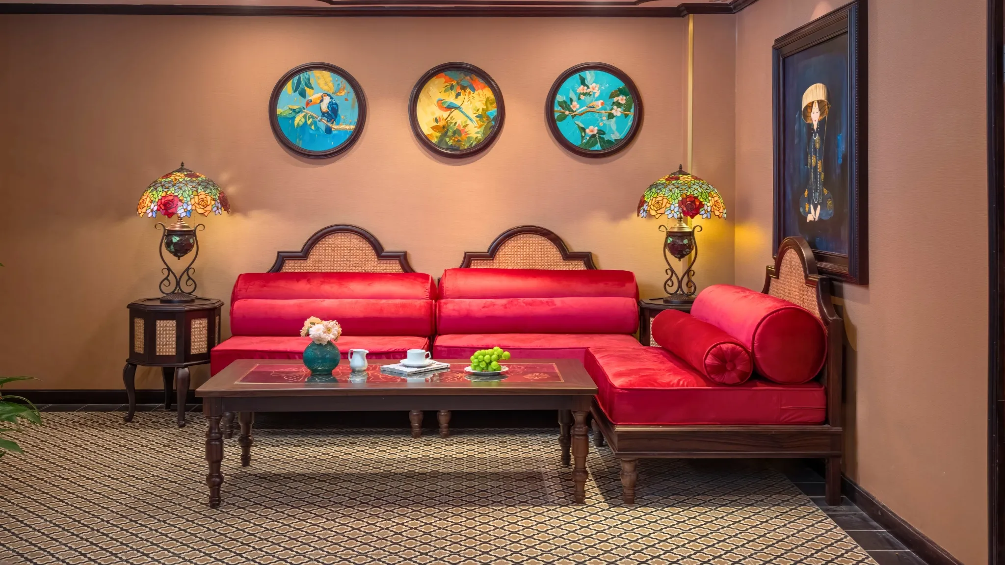 A charming corner in the Reception lounge