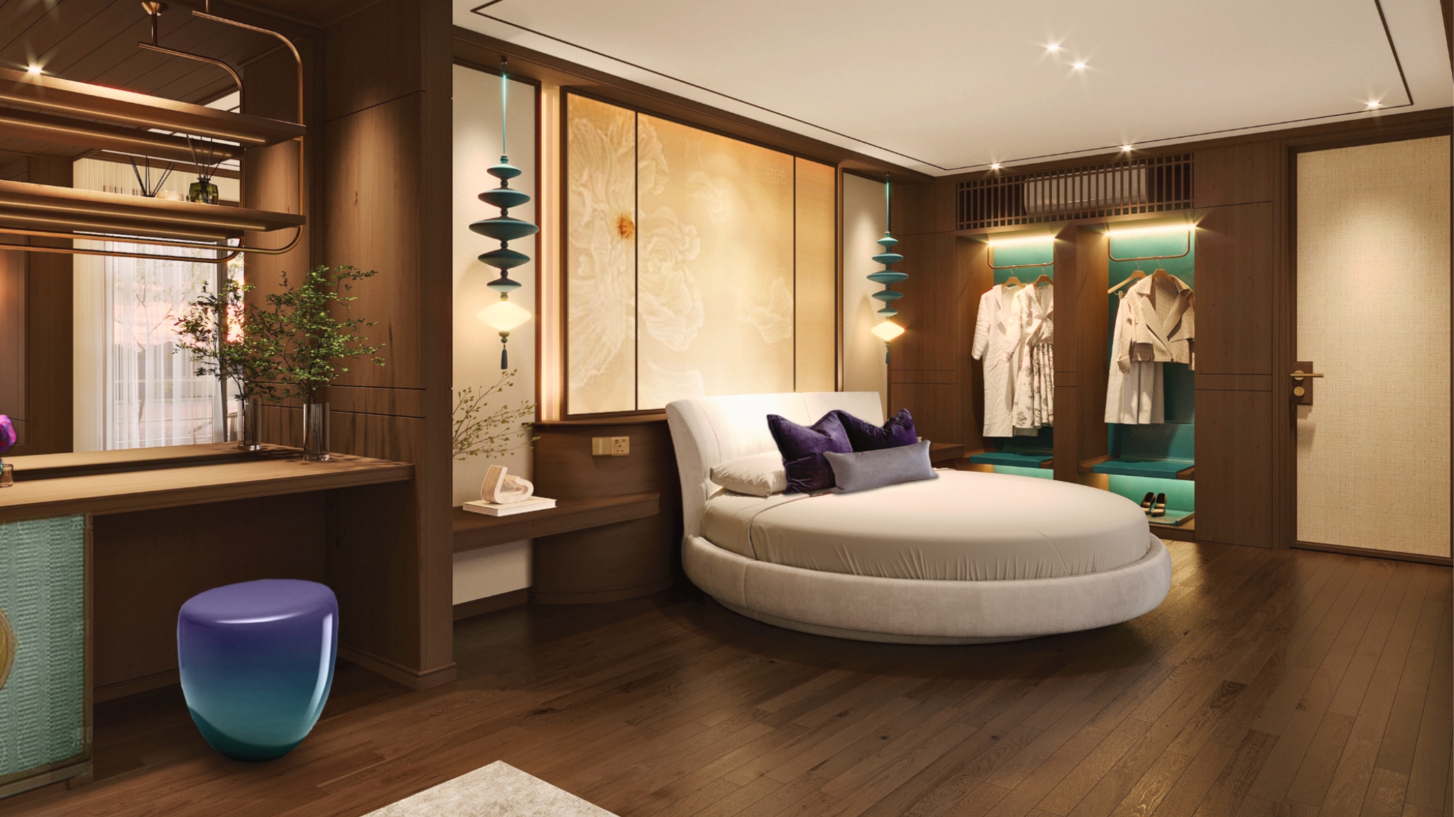 Luxury Round Bed Suite