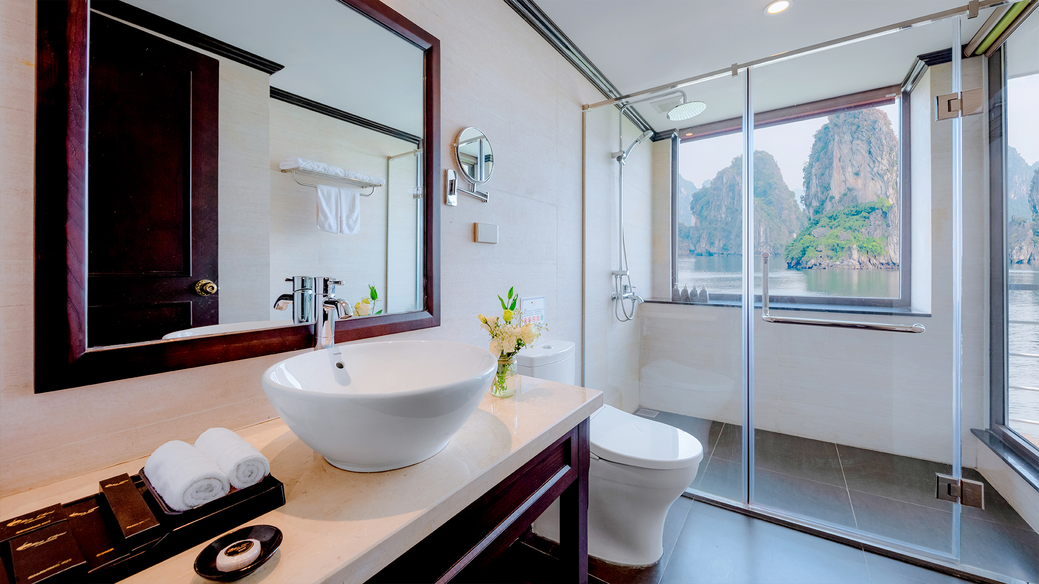 Bathroom with Bay View
