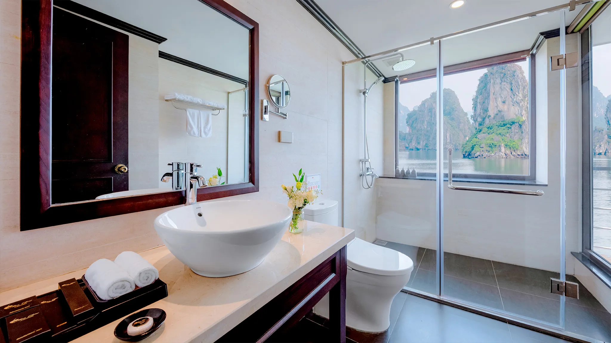 Bathroom with Bay View
