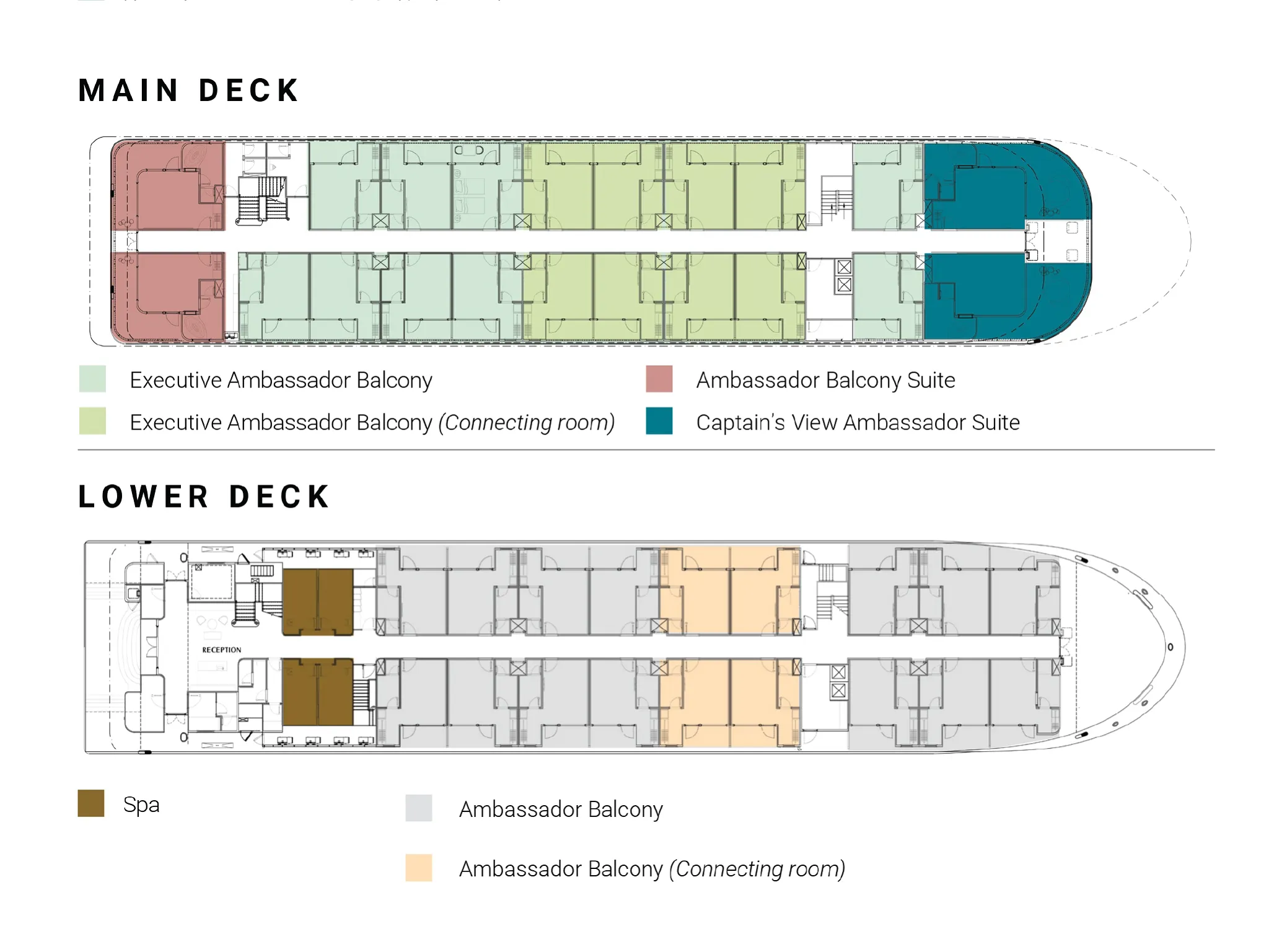 Ambassador Signature Deck Plan