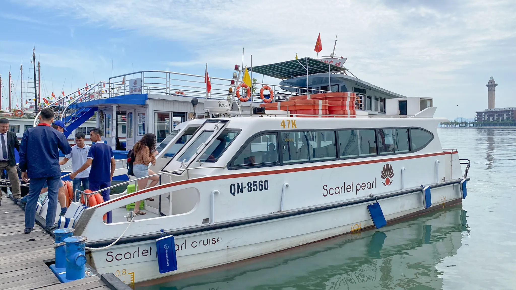 Scarlet Pearl's speed boat