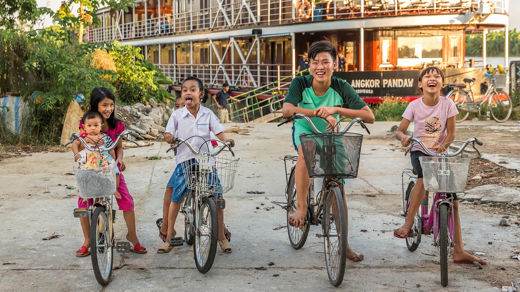 Biking With Local Kids
