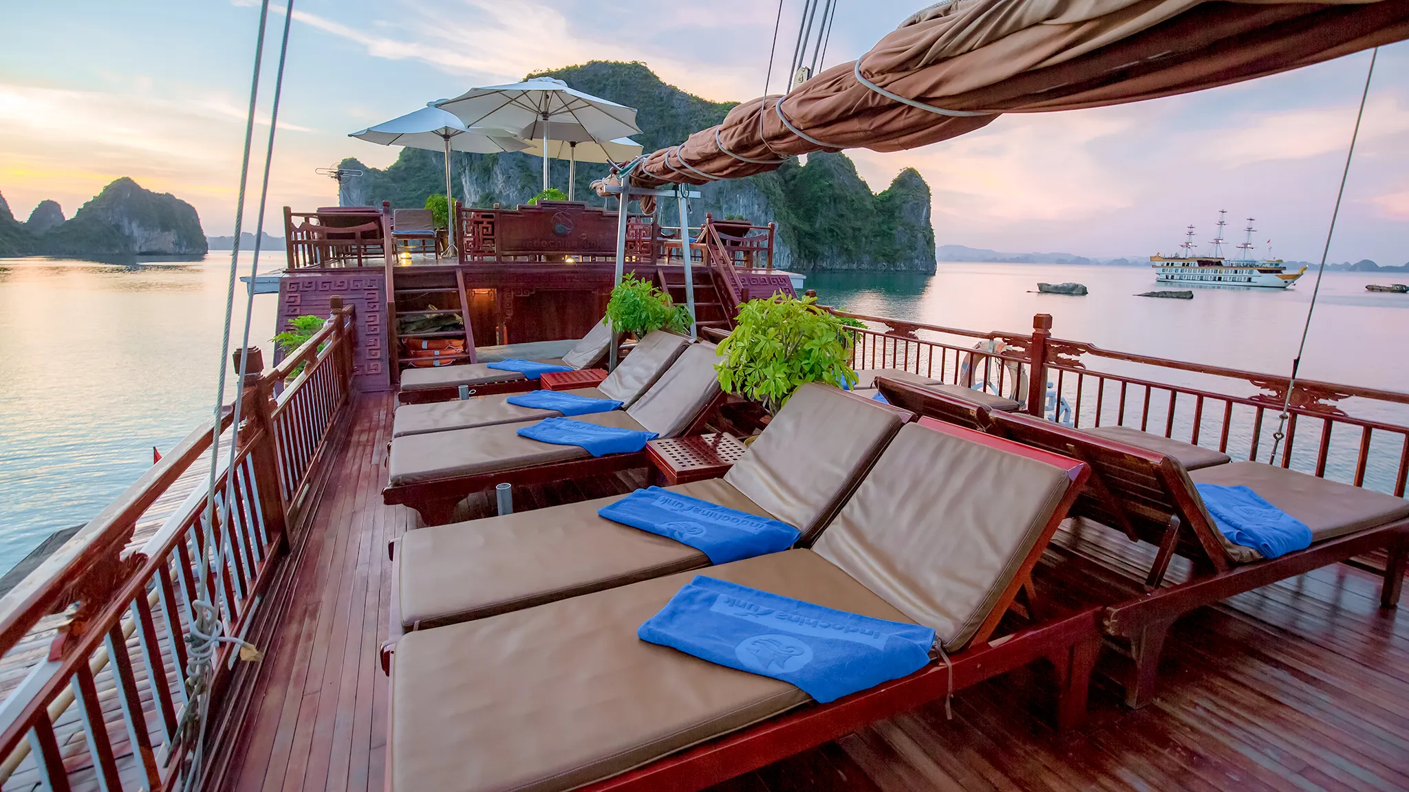 Unwind fresh air on sundeck
