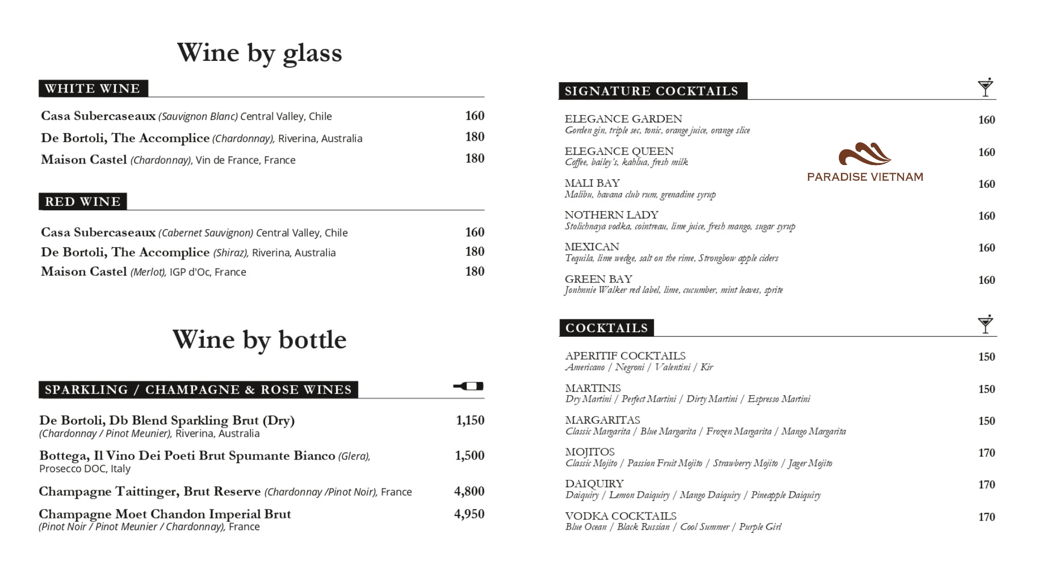 The rate could be adjustable, this menu is for reference only.