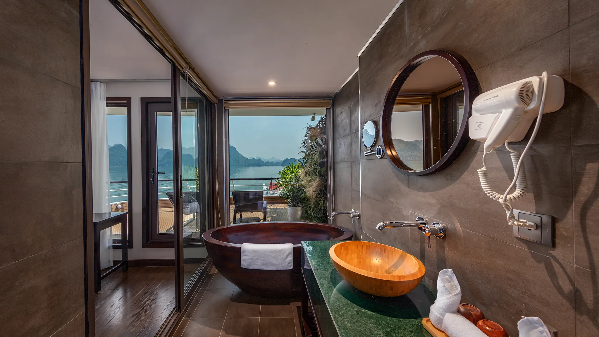Luxury wooden facilities