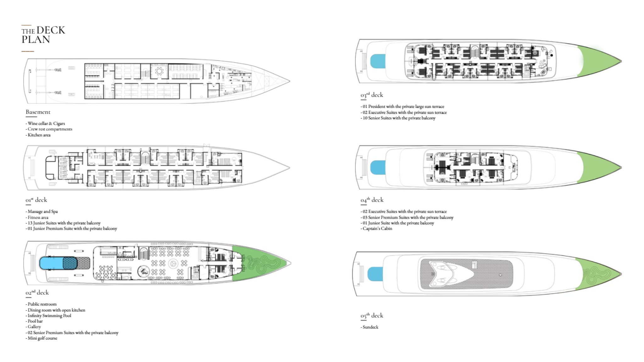 Elite of the Seas cruise deck plan