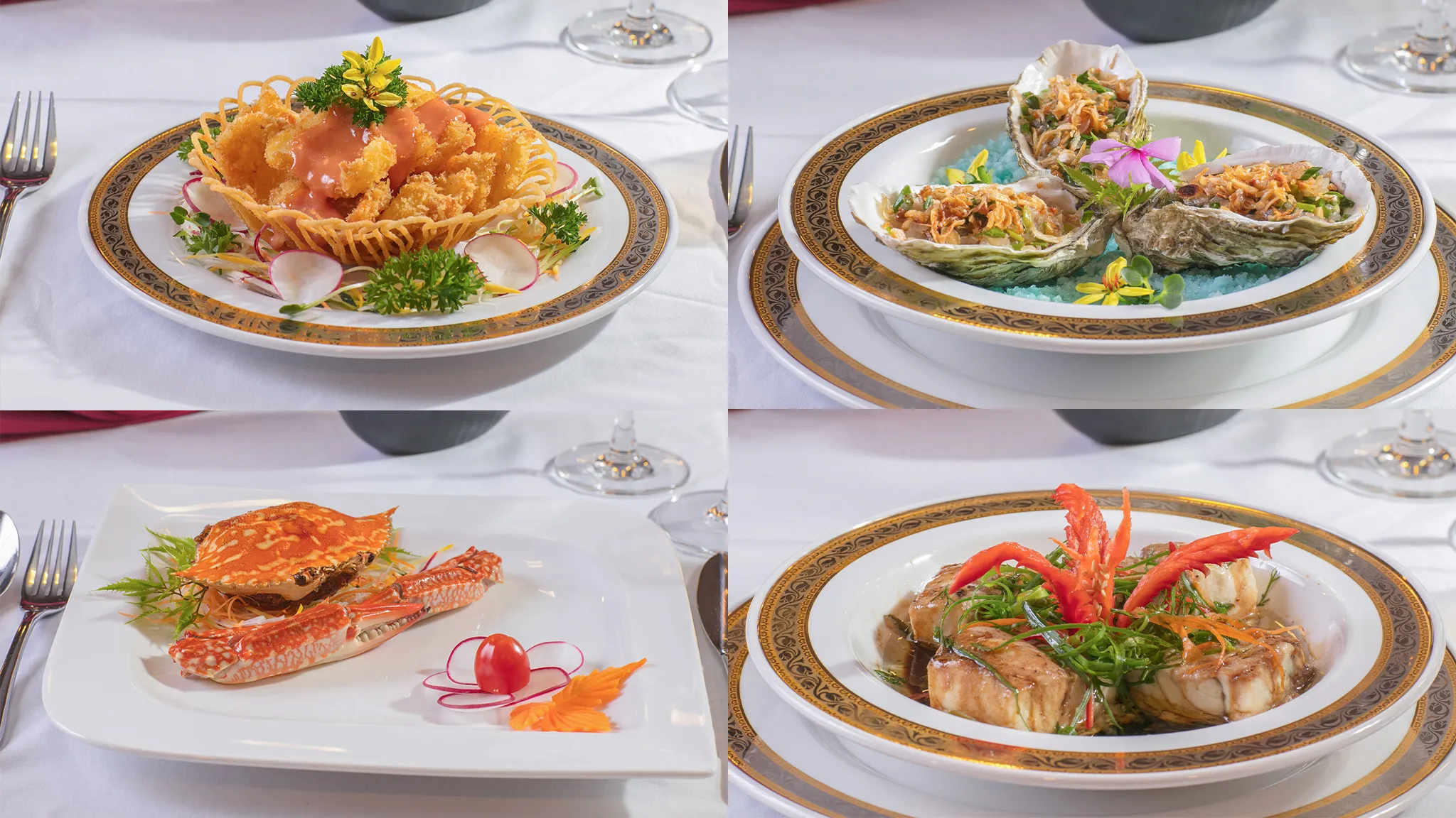 Exquisite cuisine decoration