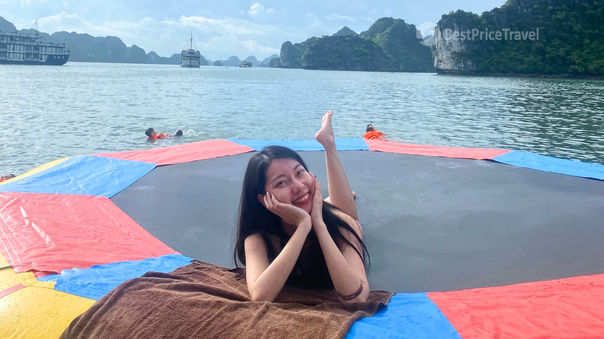 Endless fun on giant float and water activities