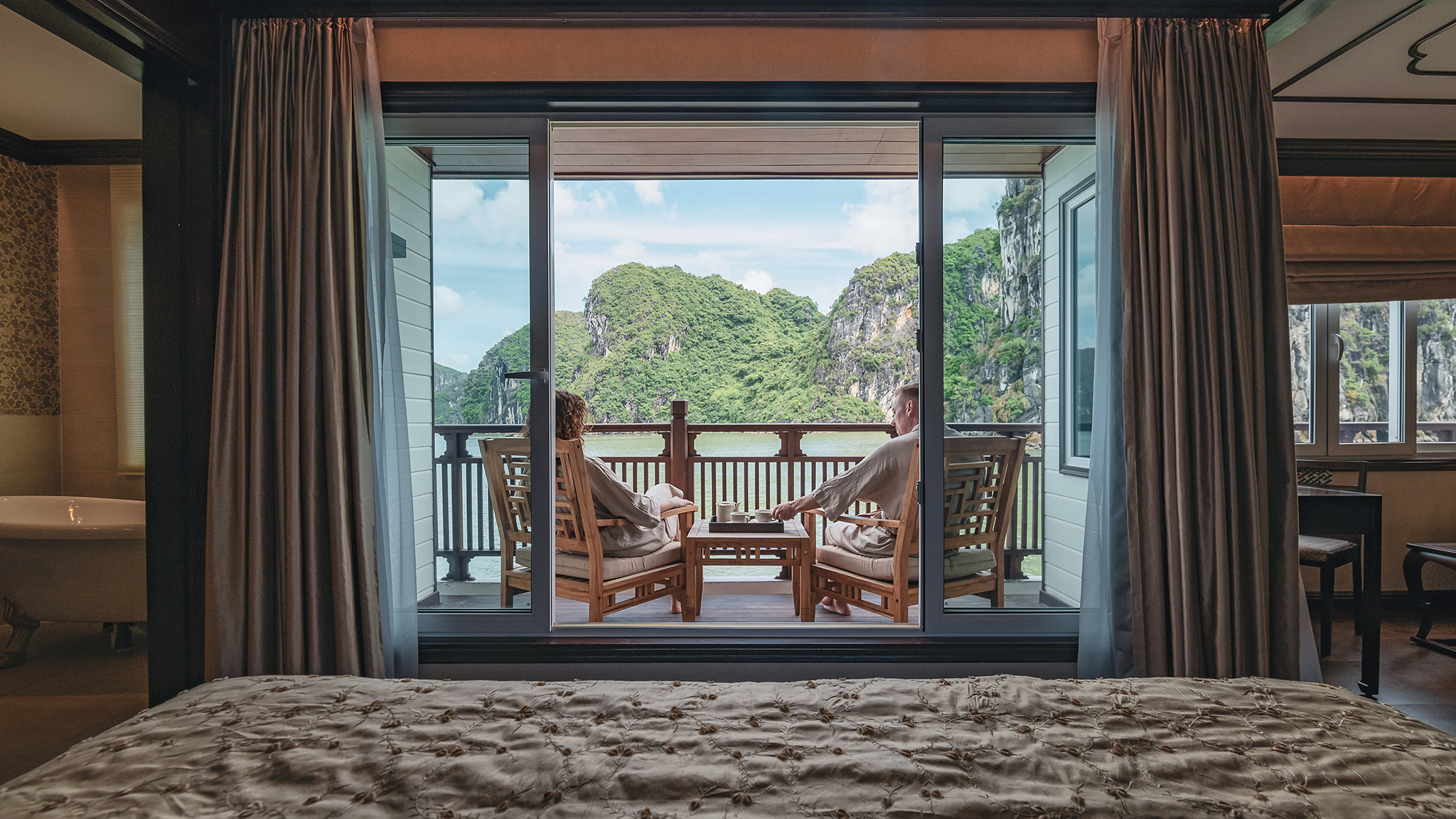 Large private balcony