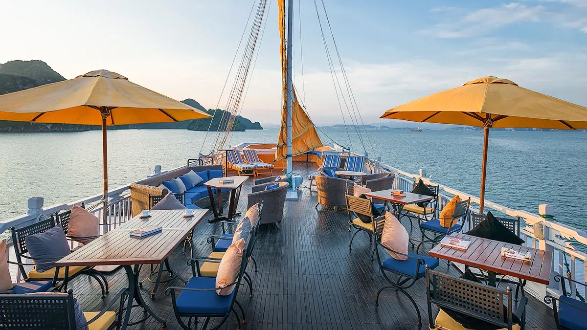 Glorious scenery from L'Odyssée Sundeck