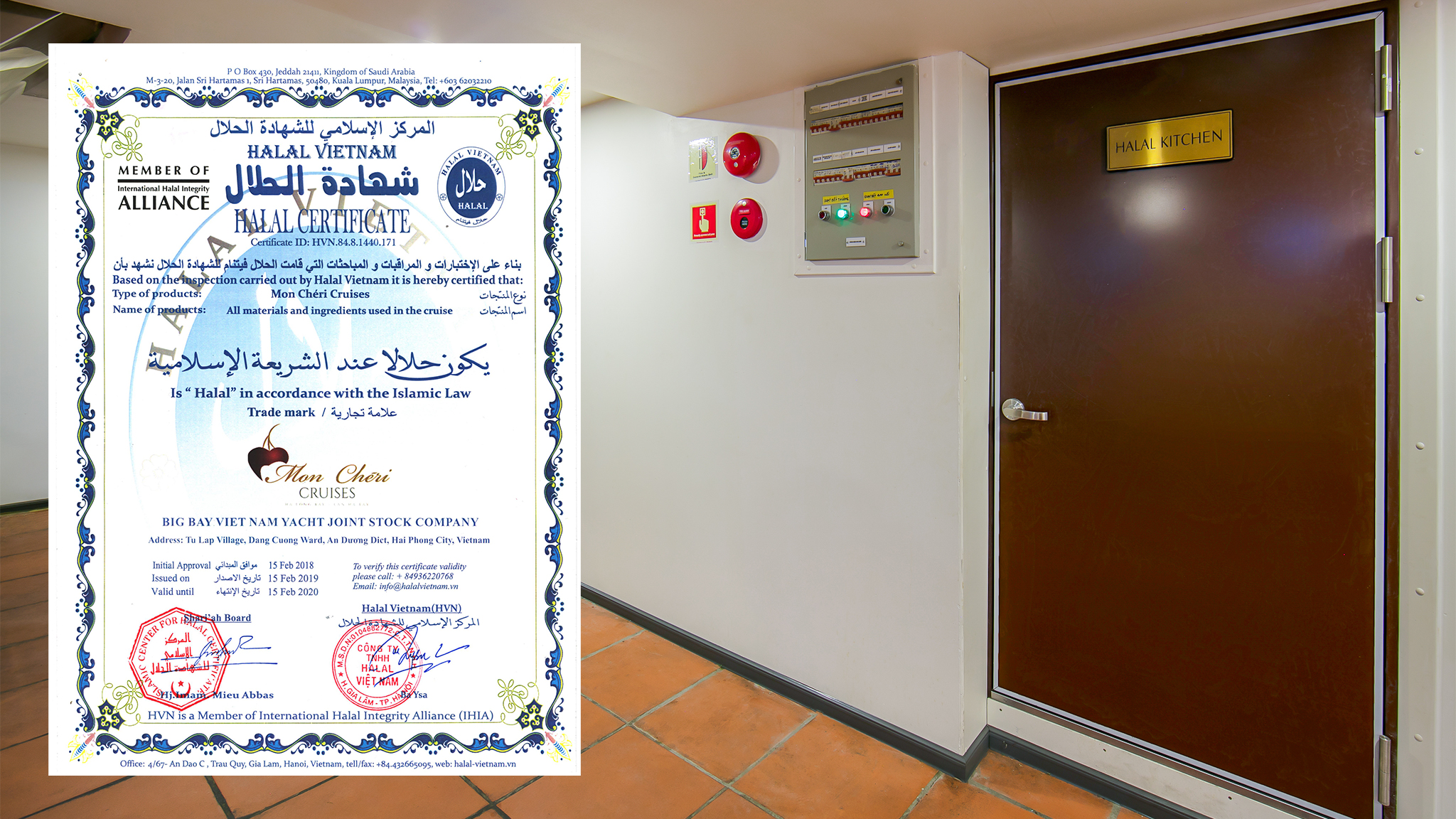 The first and only Halong Bay Cruise with a Halal Certificate