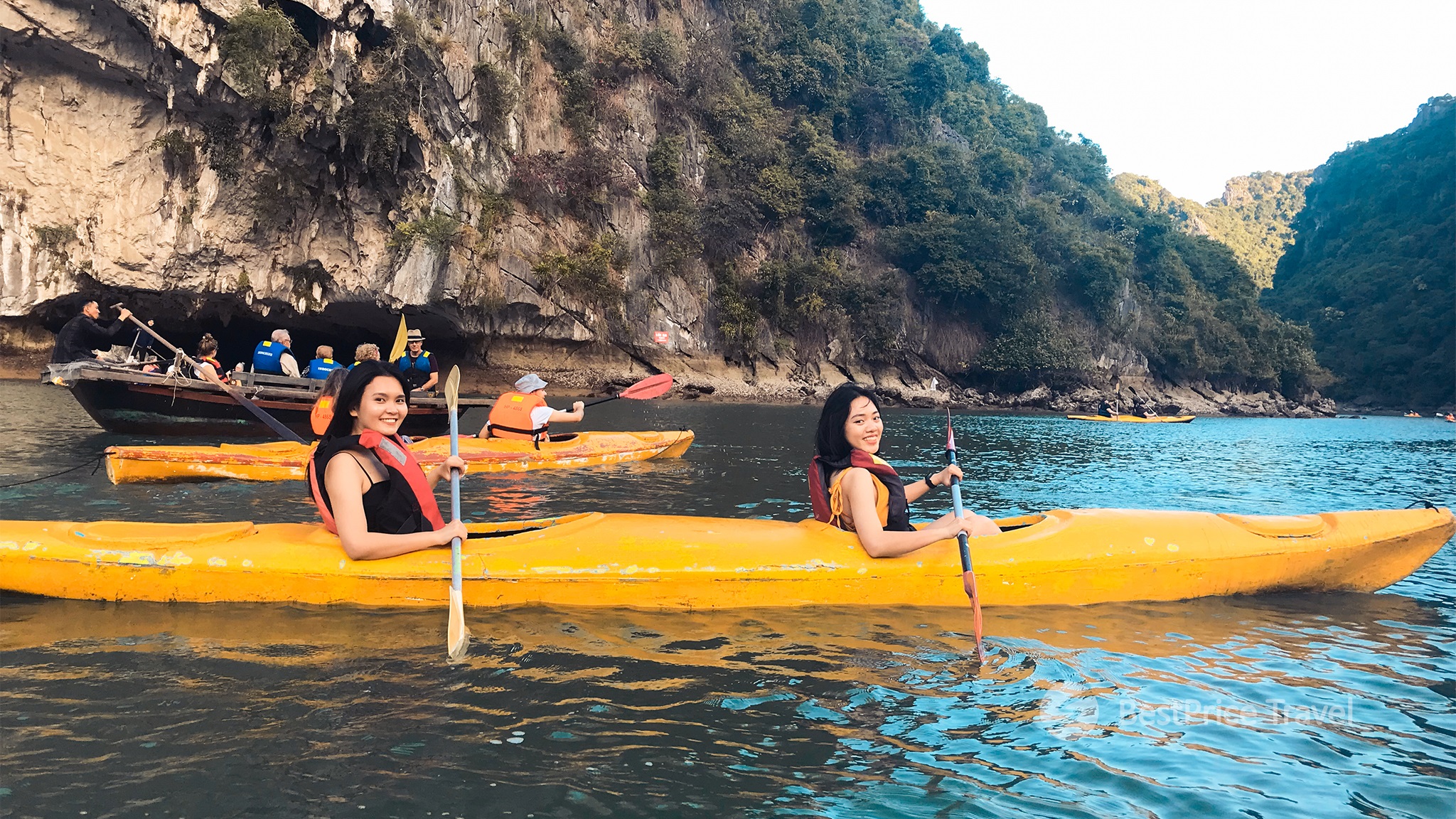 Paddle the serene water on a kayak in Lan Ha Bay