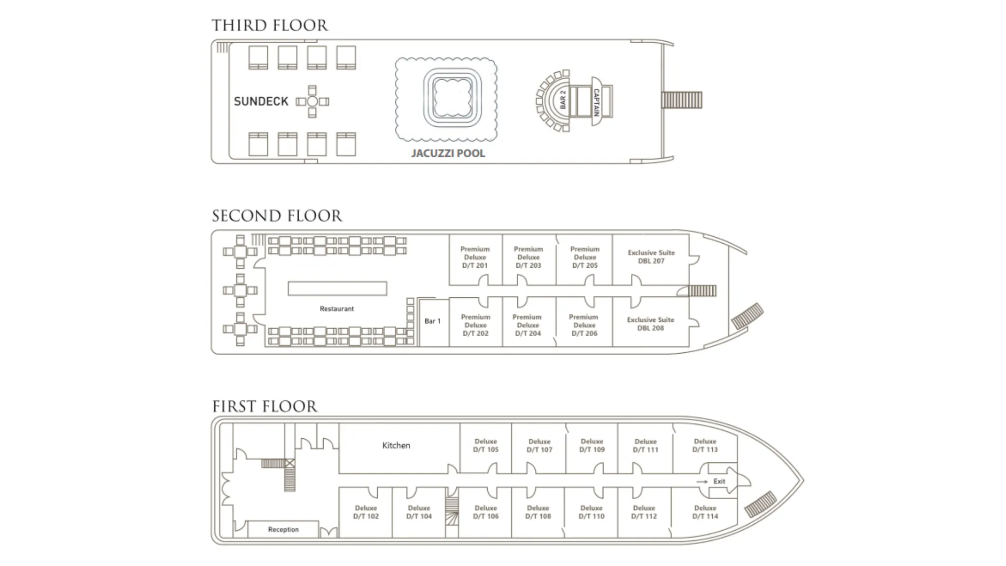 Lily Cruise Deckplan