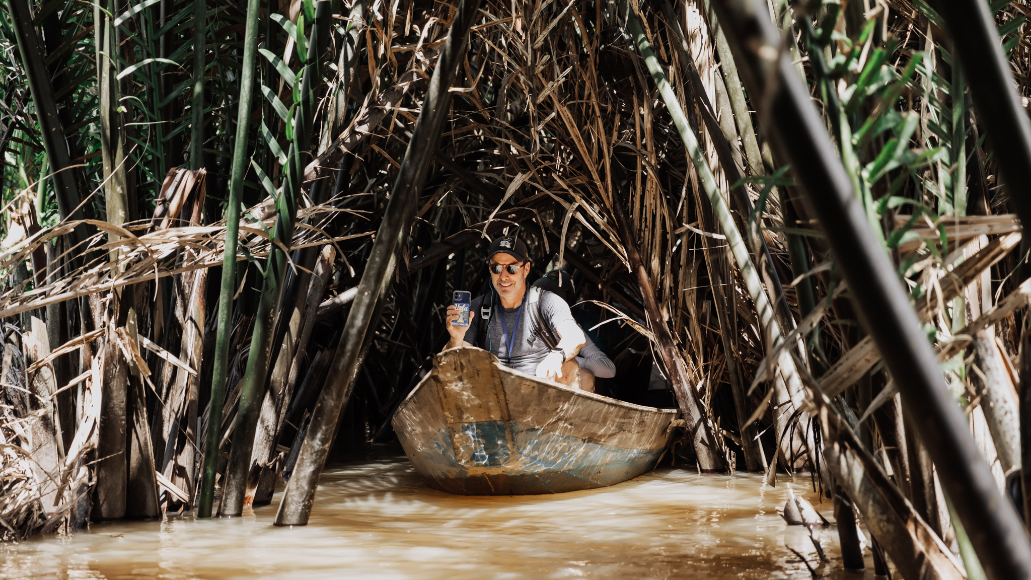 Boat Ride Through Lush Greenery
