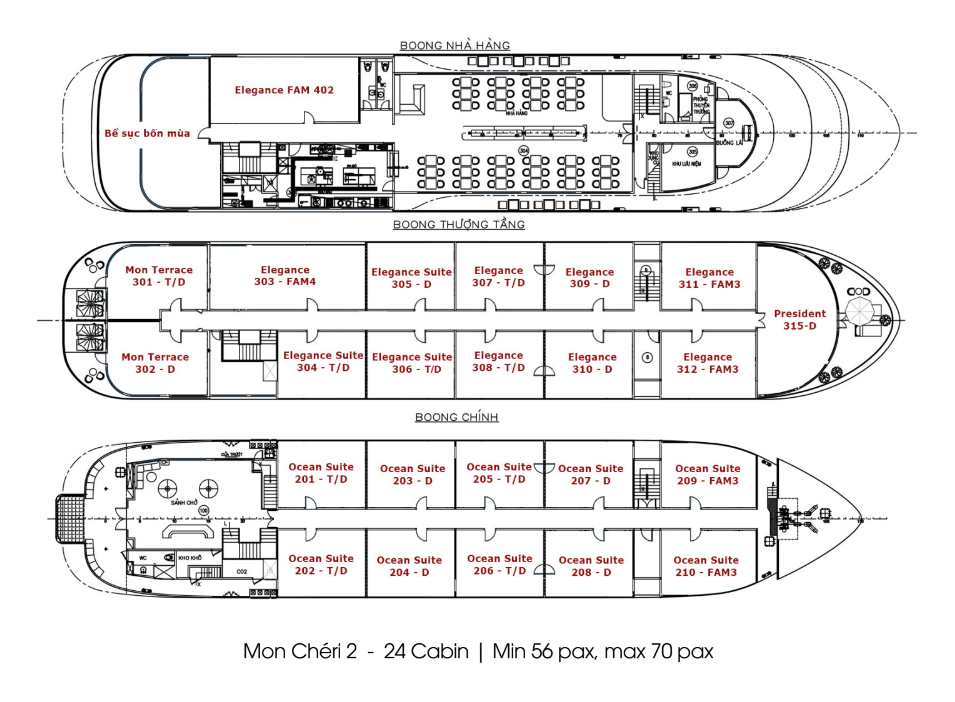 At the top, the sundeck serves as the ultimate spot for those looking to unwind on board