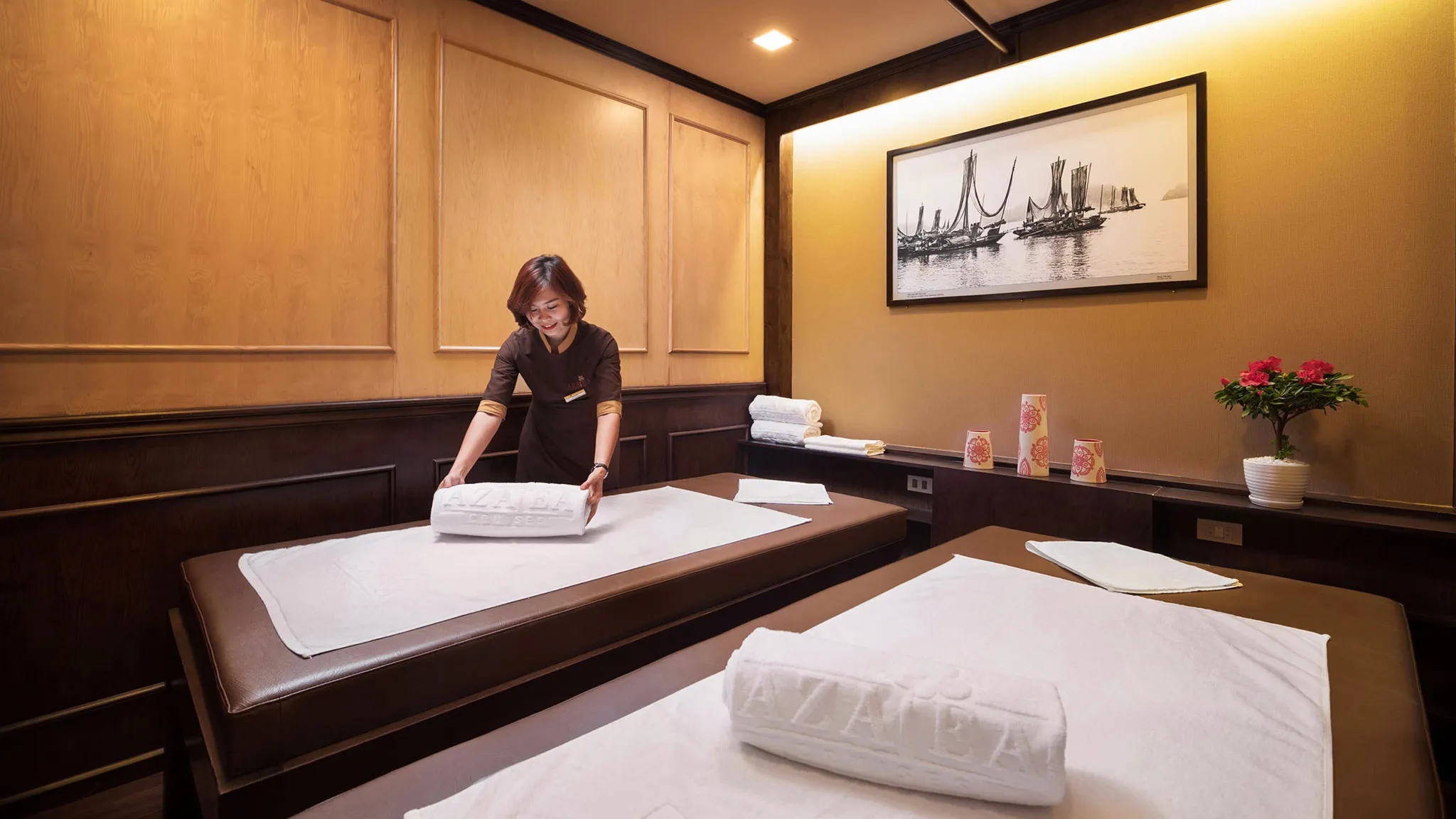 Attentive crew and spa services