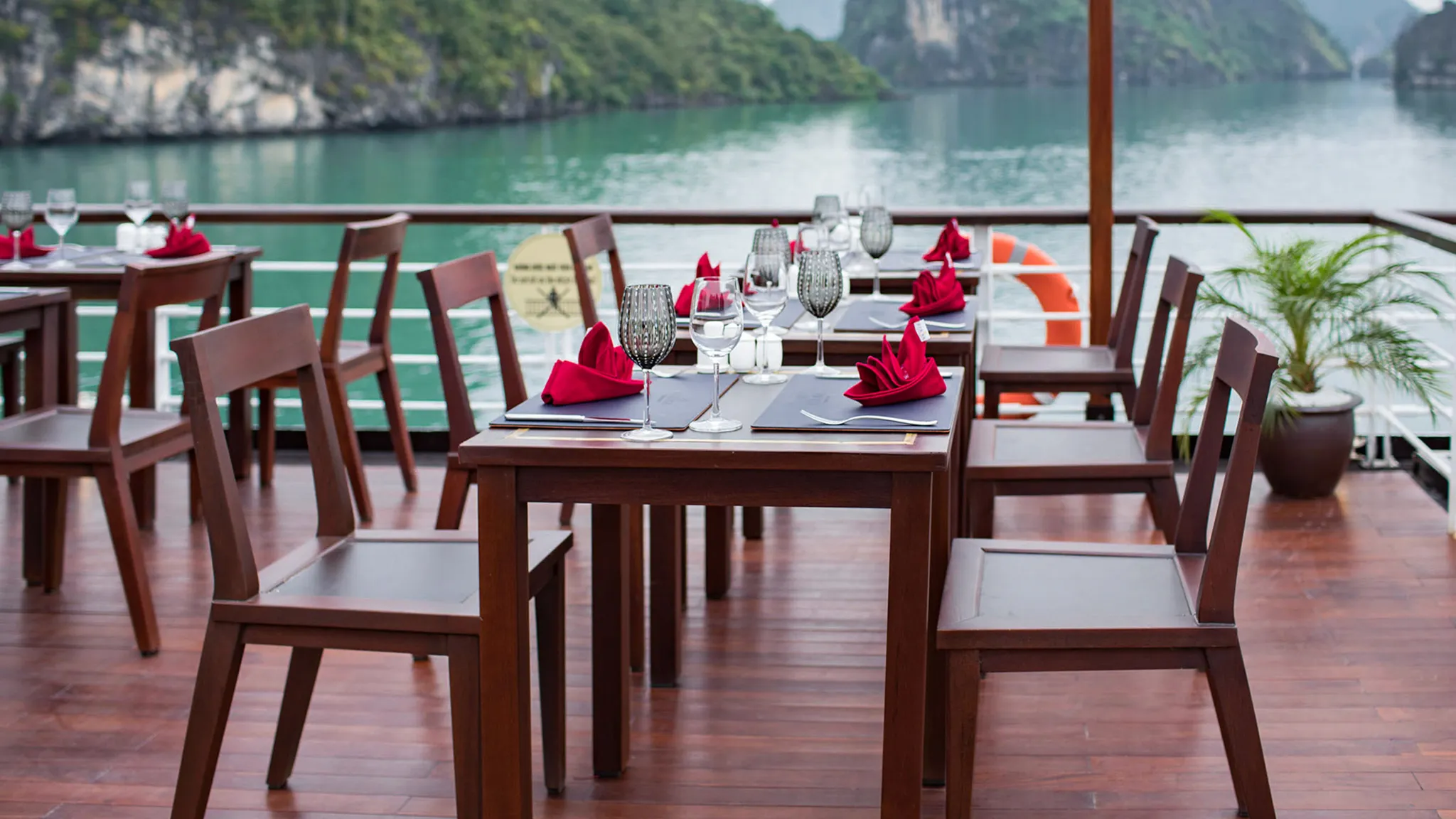 Open space for dinner