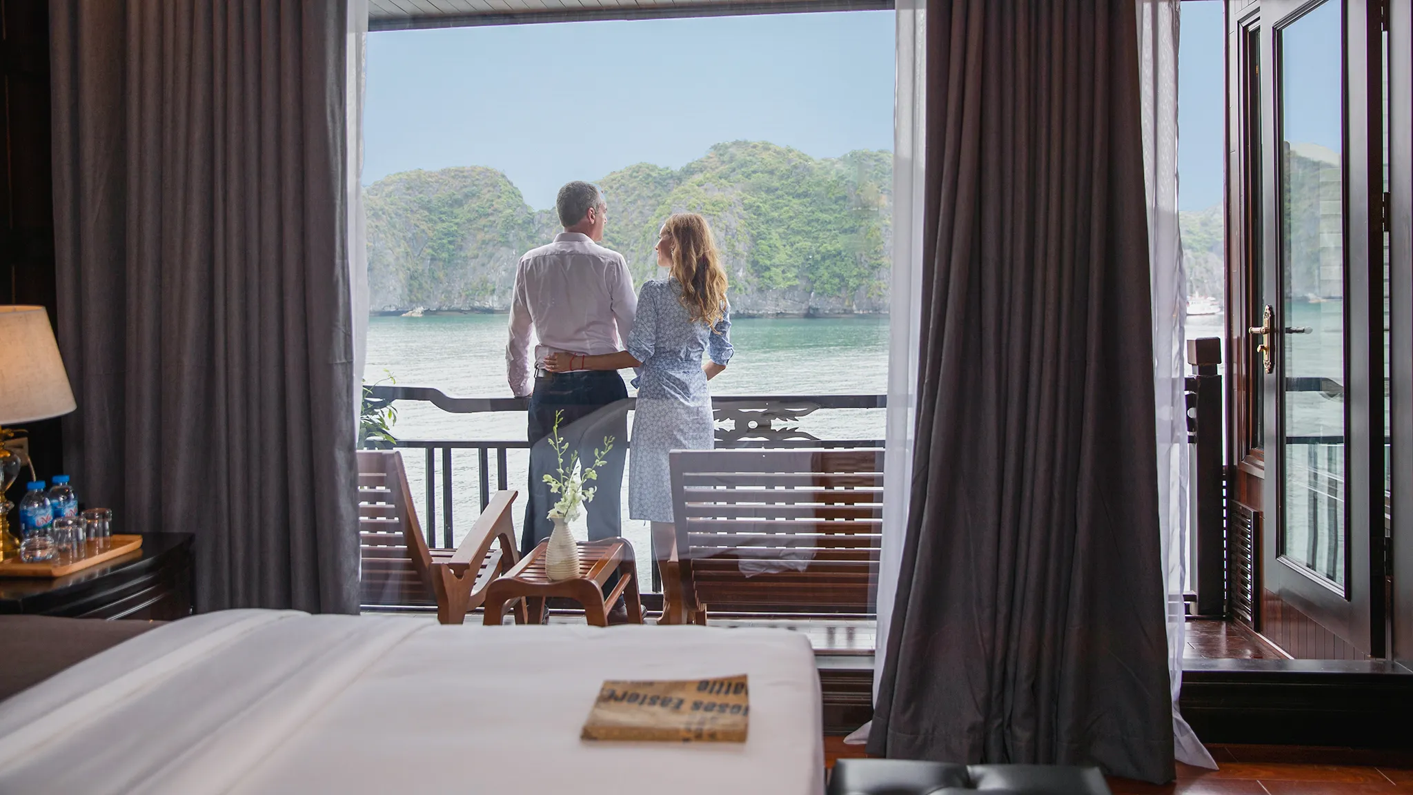 See breathtaking view in the balcony