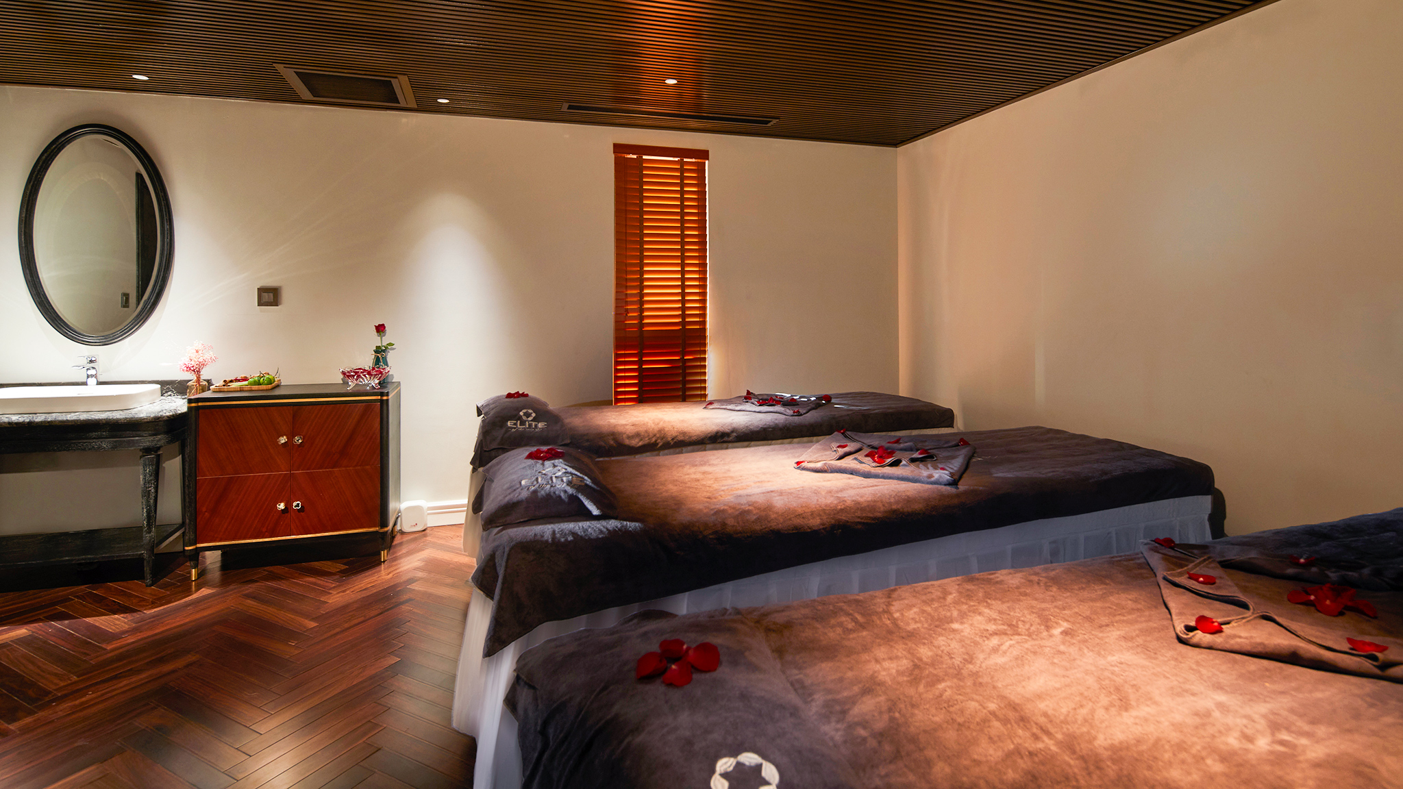 Time to enjoy a tranquil massage at the spa on board