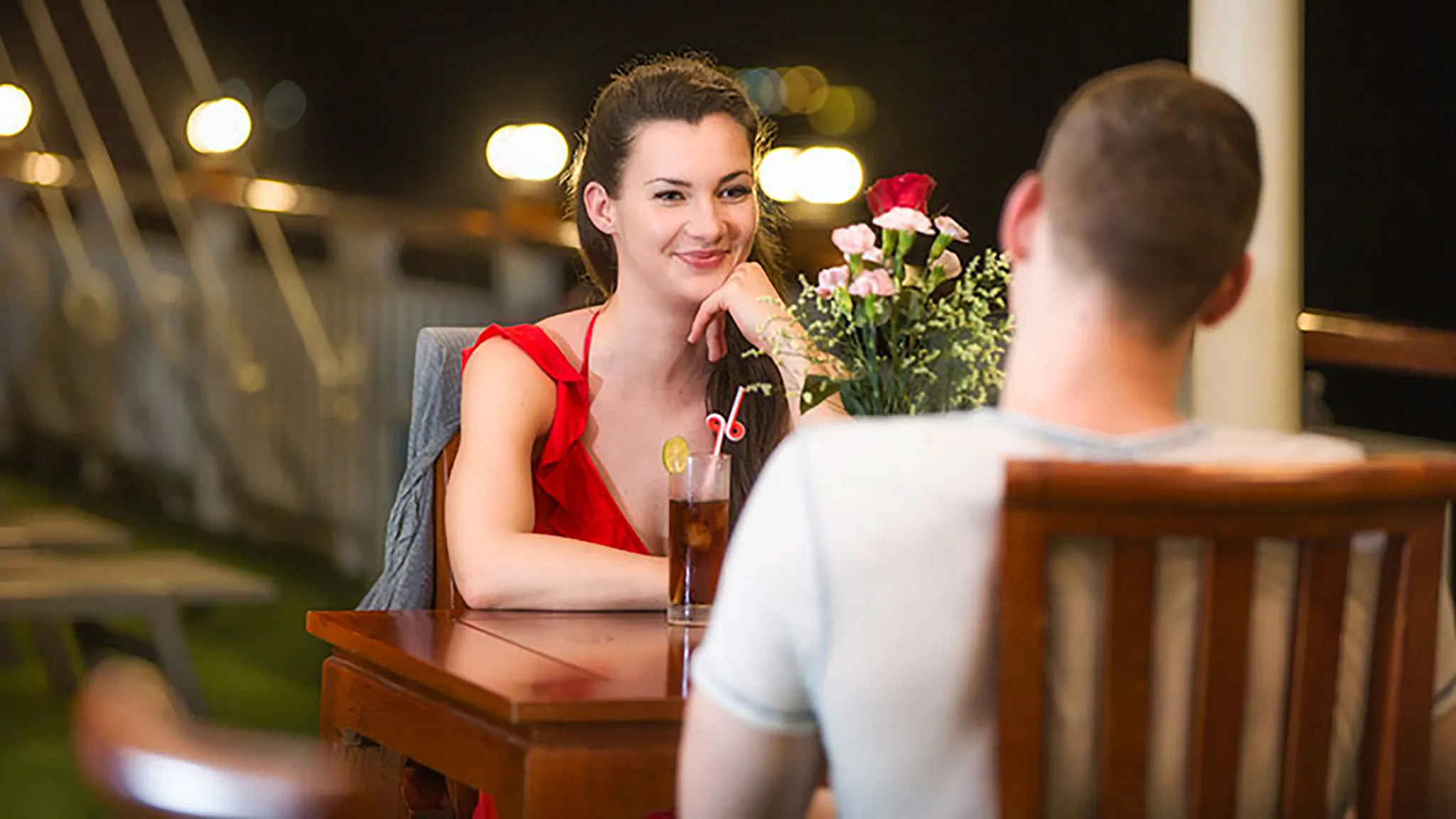 Romantic Atmosphere On Sundeck Bar