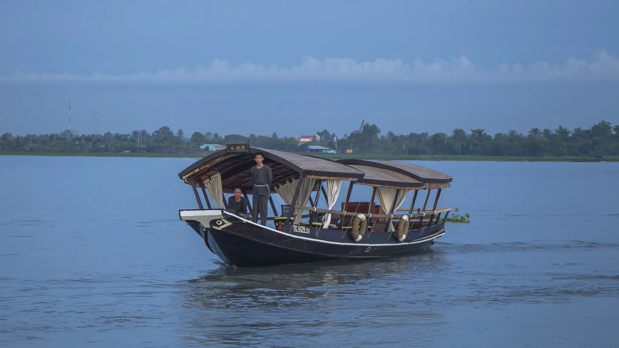 Sailing Among Emerald River