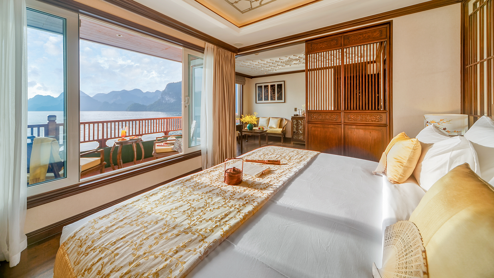 Large window and private balcony