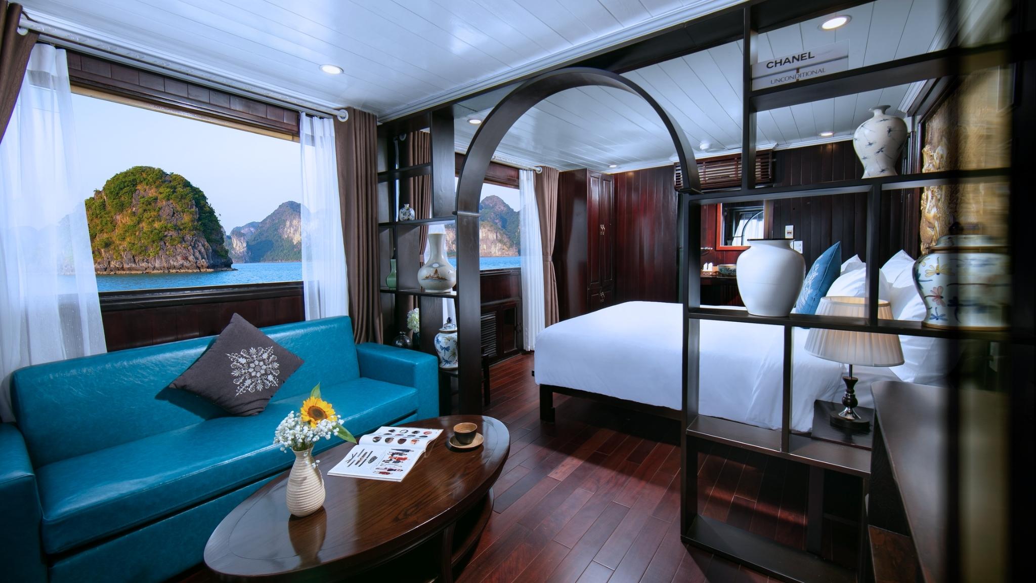 Spacious living room corner