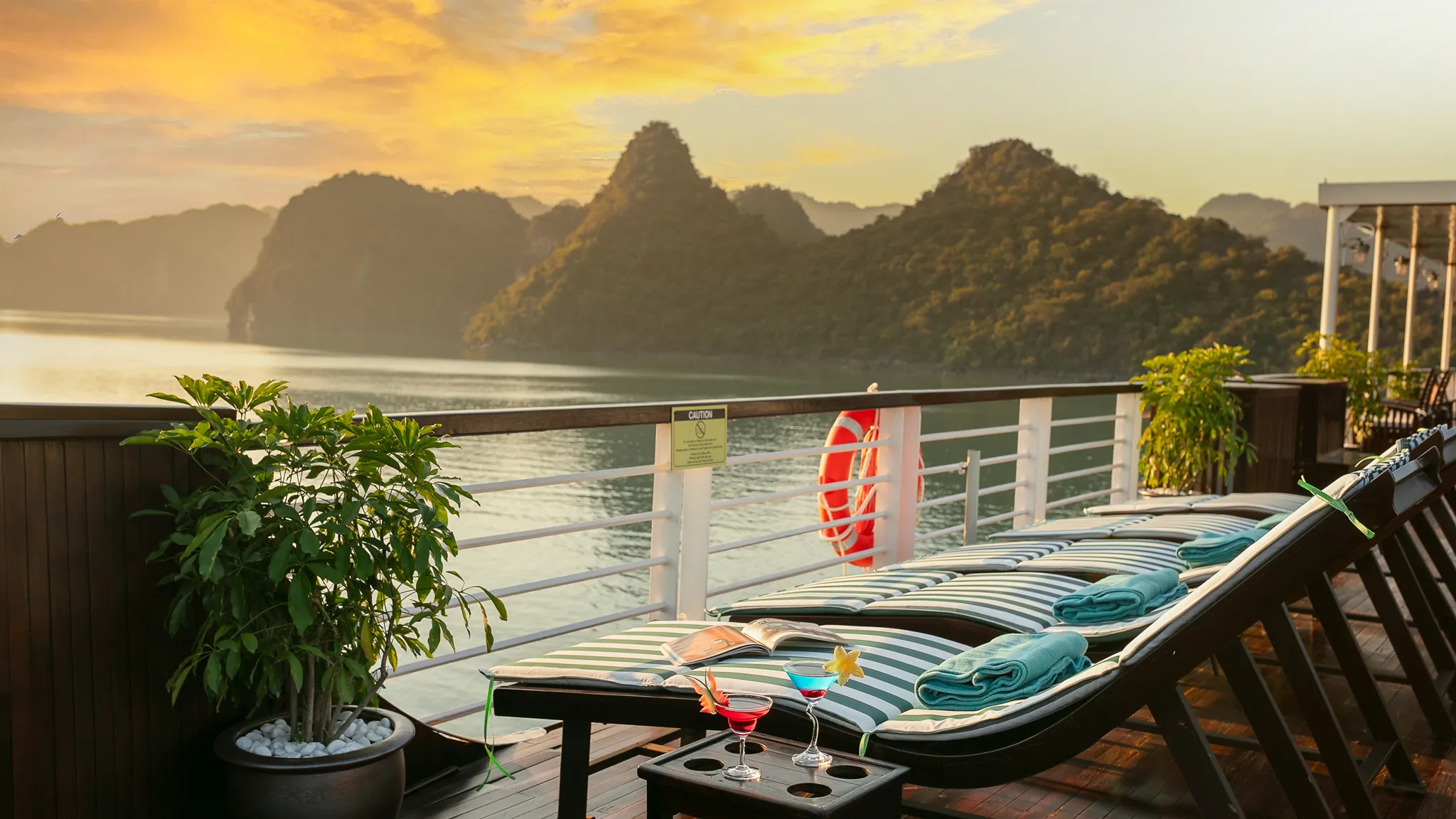 Sun Loungers With Stunning View