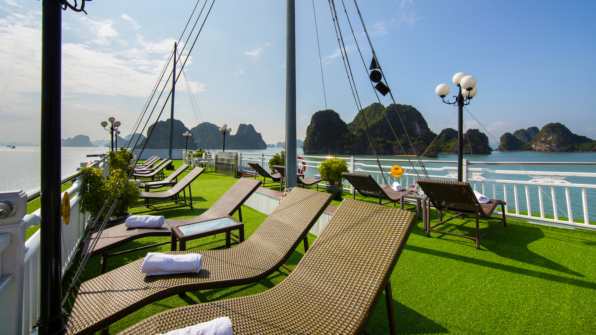Unwind on the sunny sundeck and admire the breathtaking sceneries
