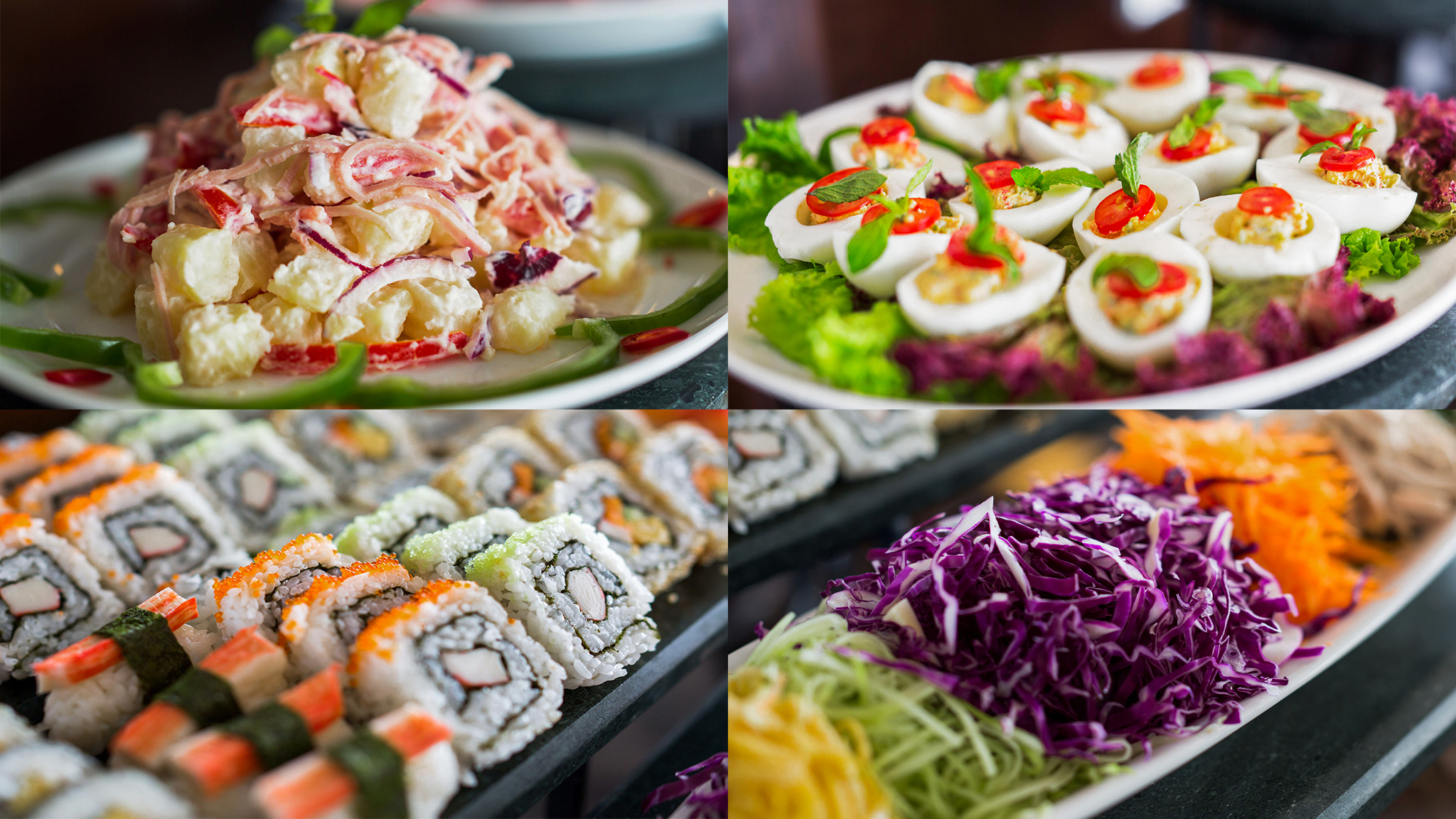 The dishes use local ingredients, carefully adjusted to suit guests' tastes