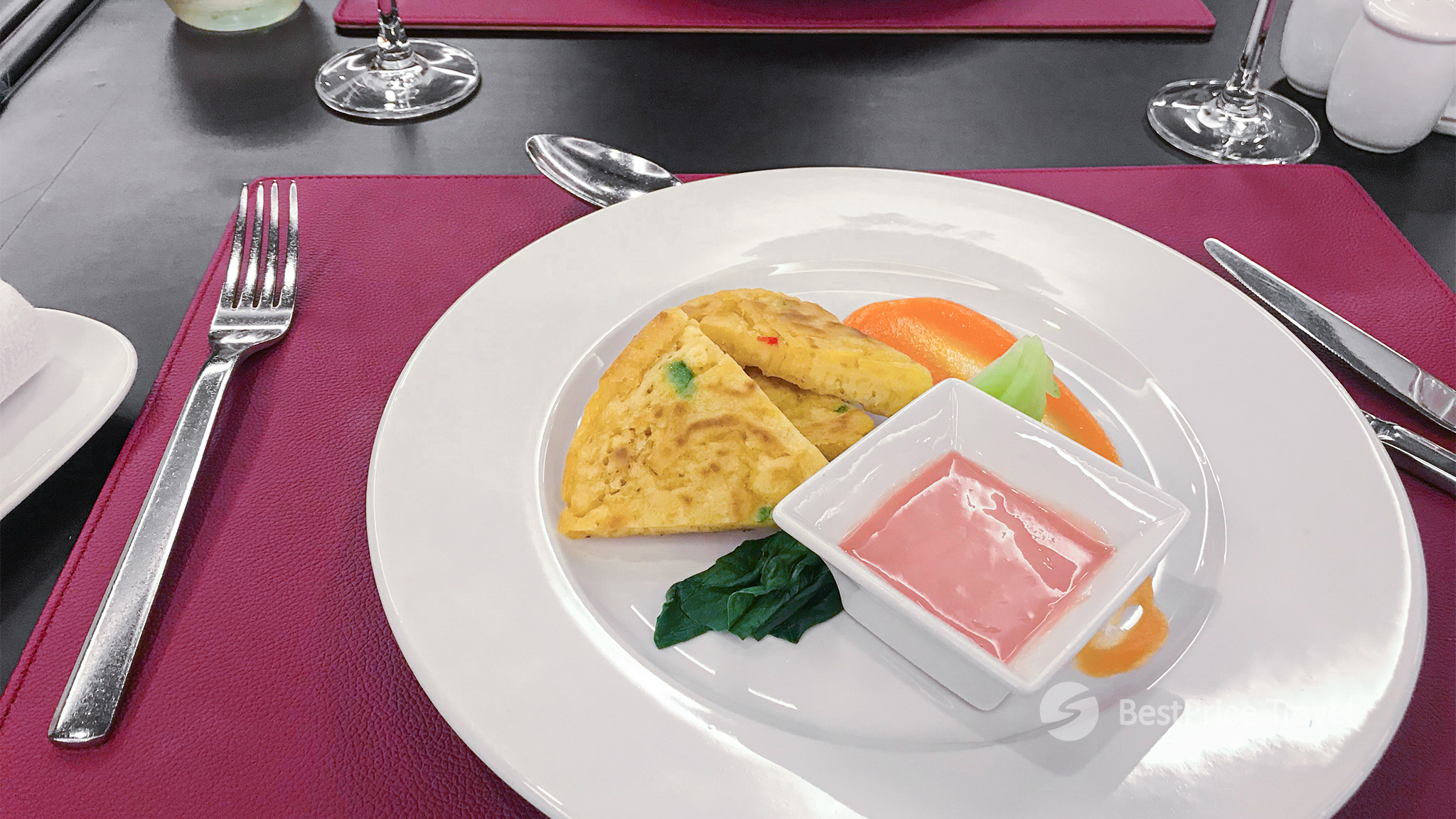 The vegan dishes are customized for the highest quality standards.