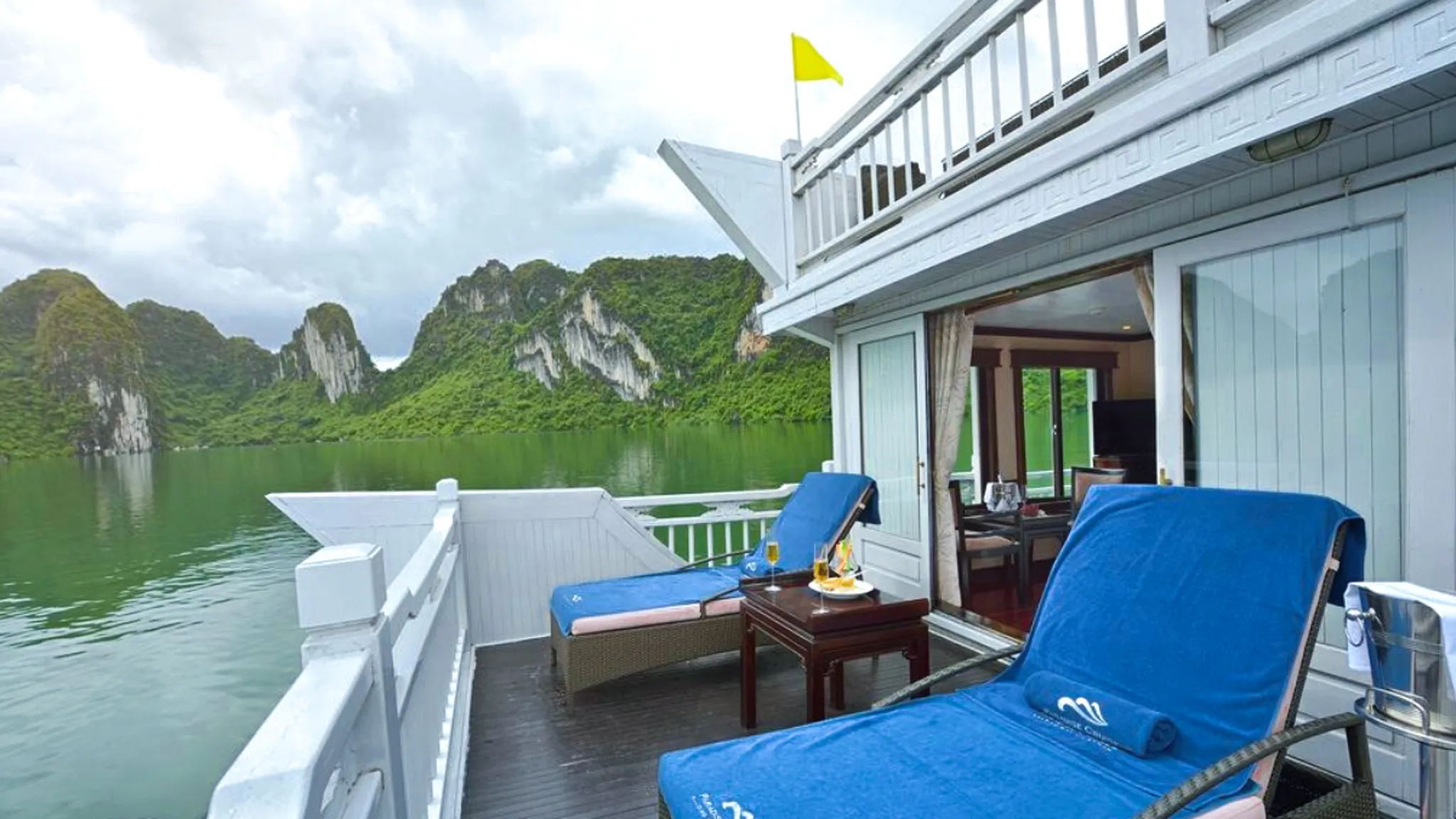 Private Terrace With Large Sunbeds