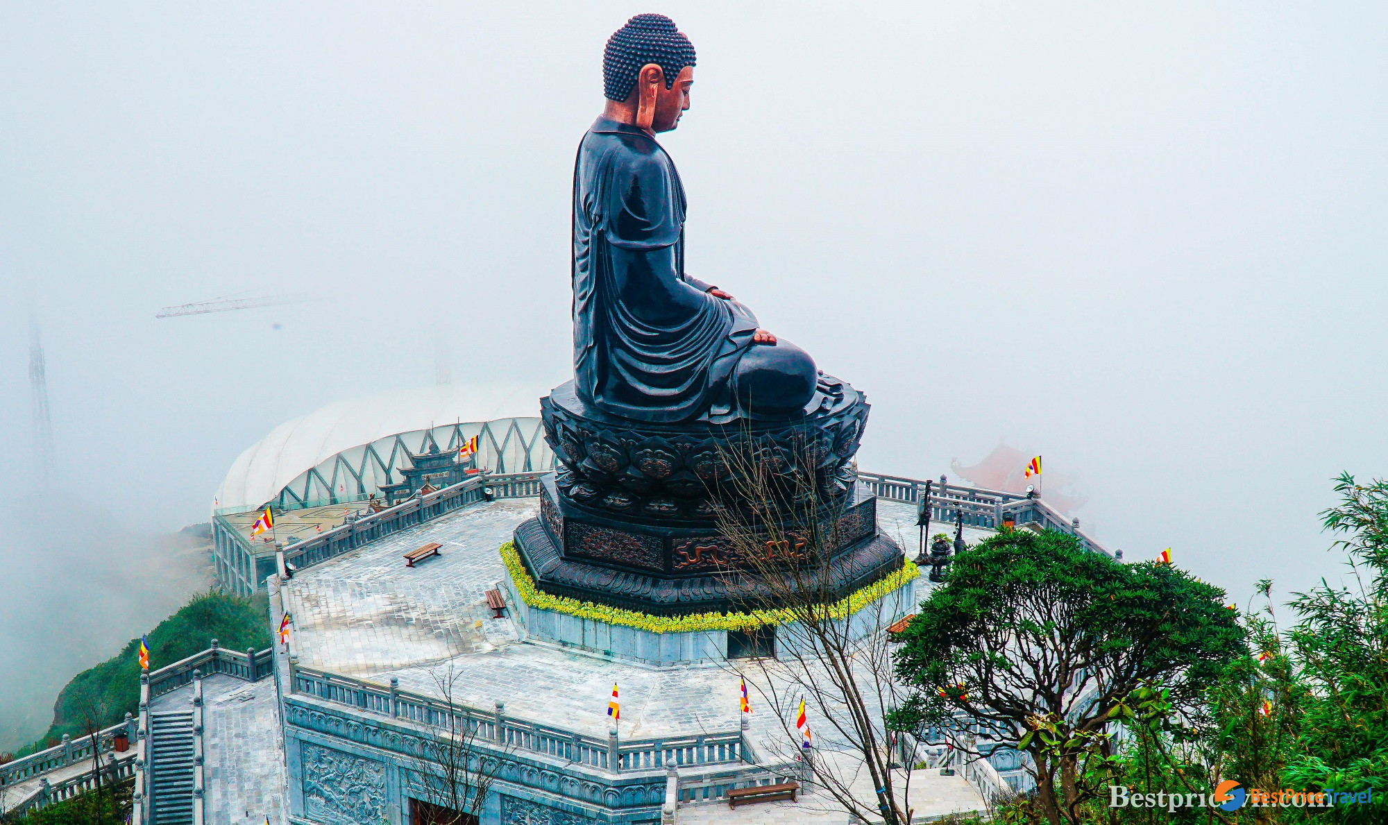 The giant Buddha statue on Mount Fansipan
