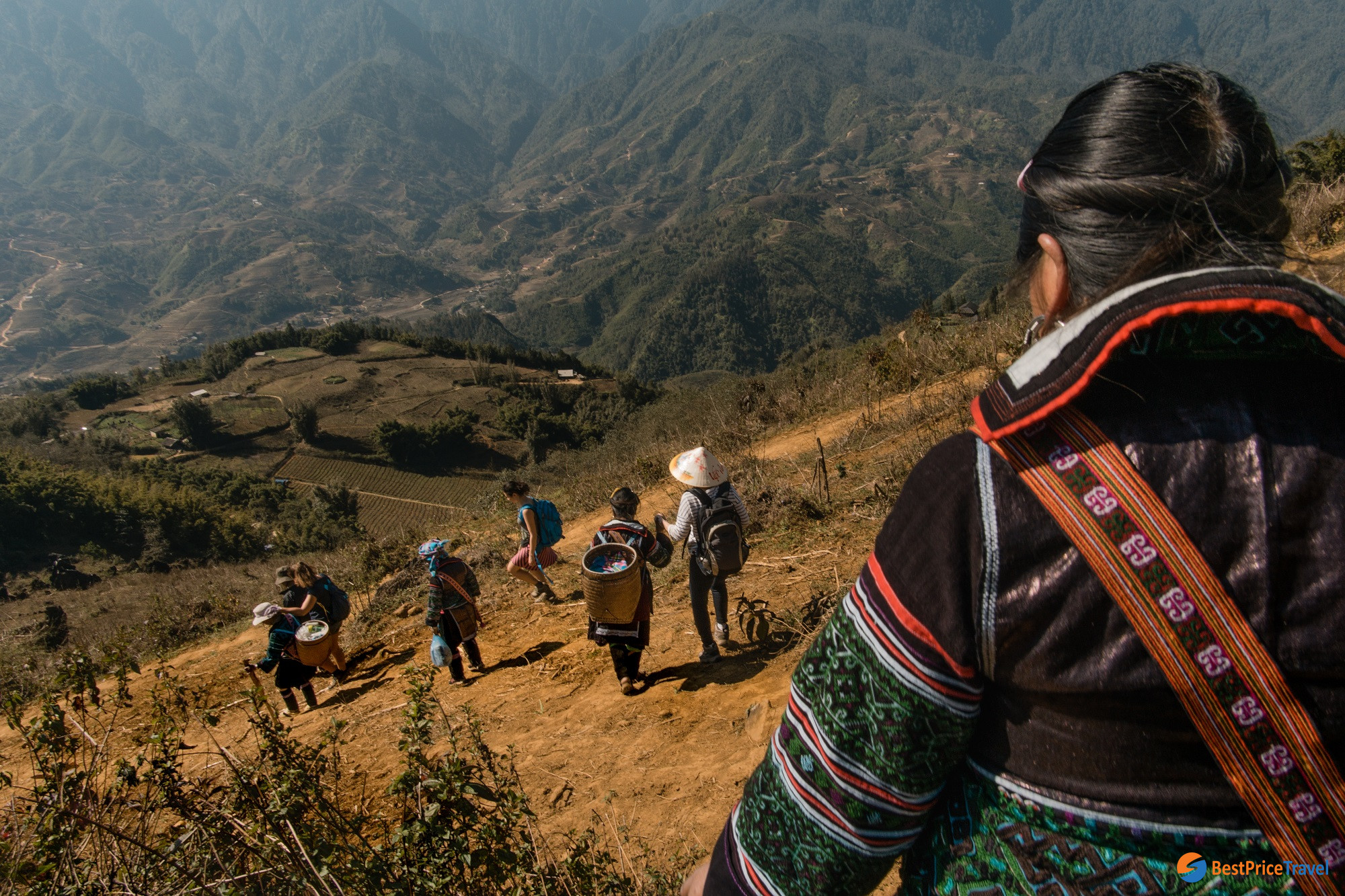 Along trekking route to Y Linh Ho Village